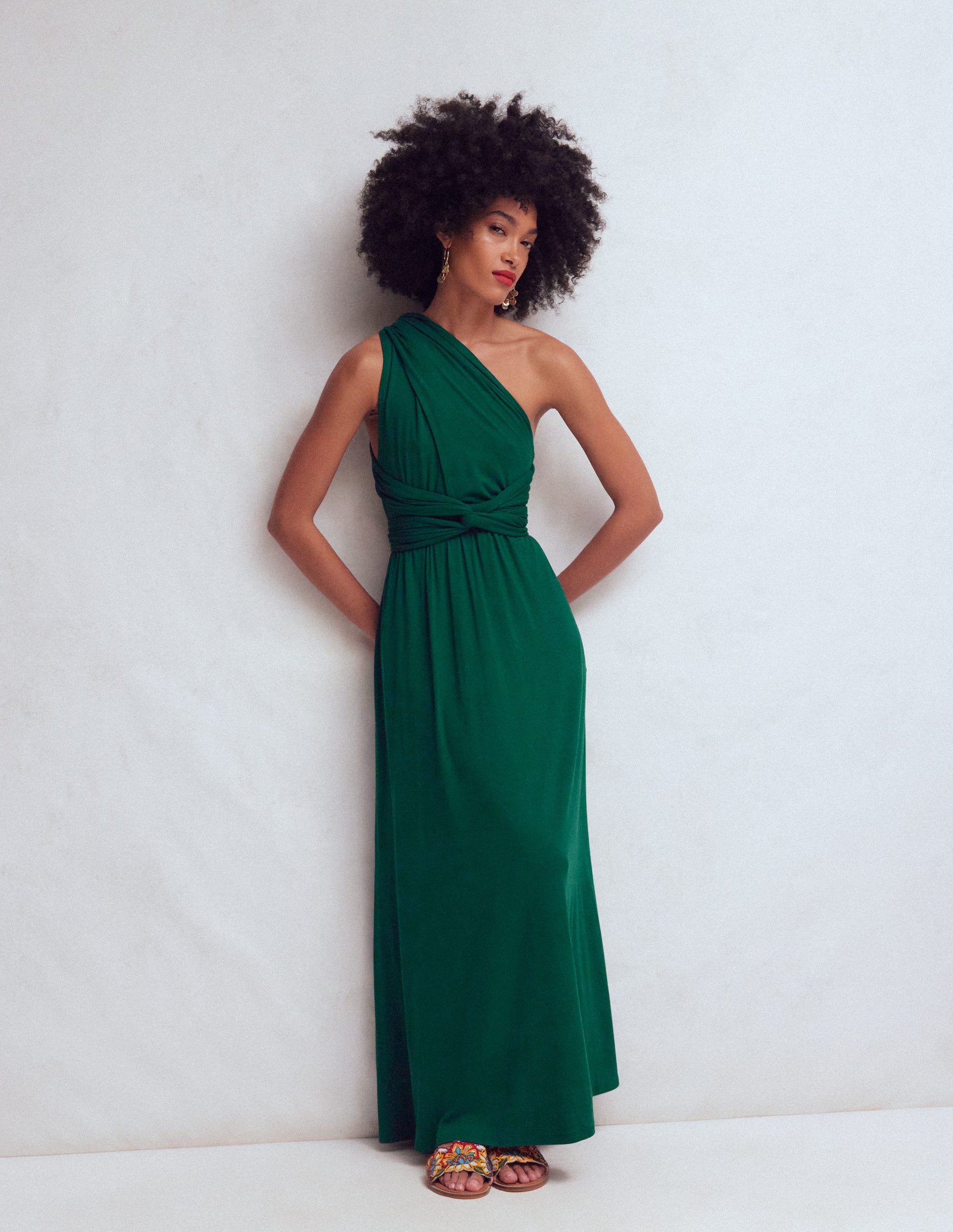 Multiway Jersey Maxi Dress-Emerald Night-7