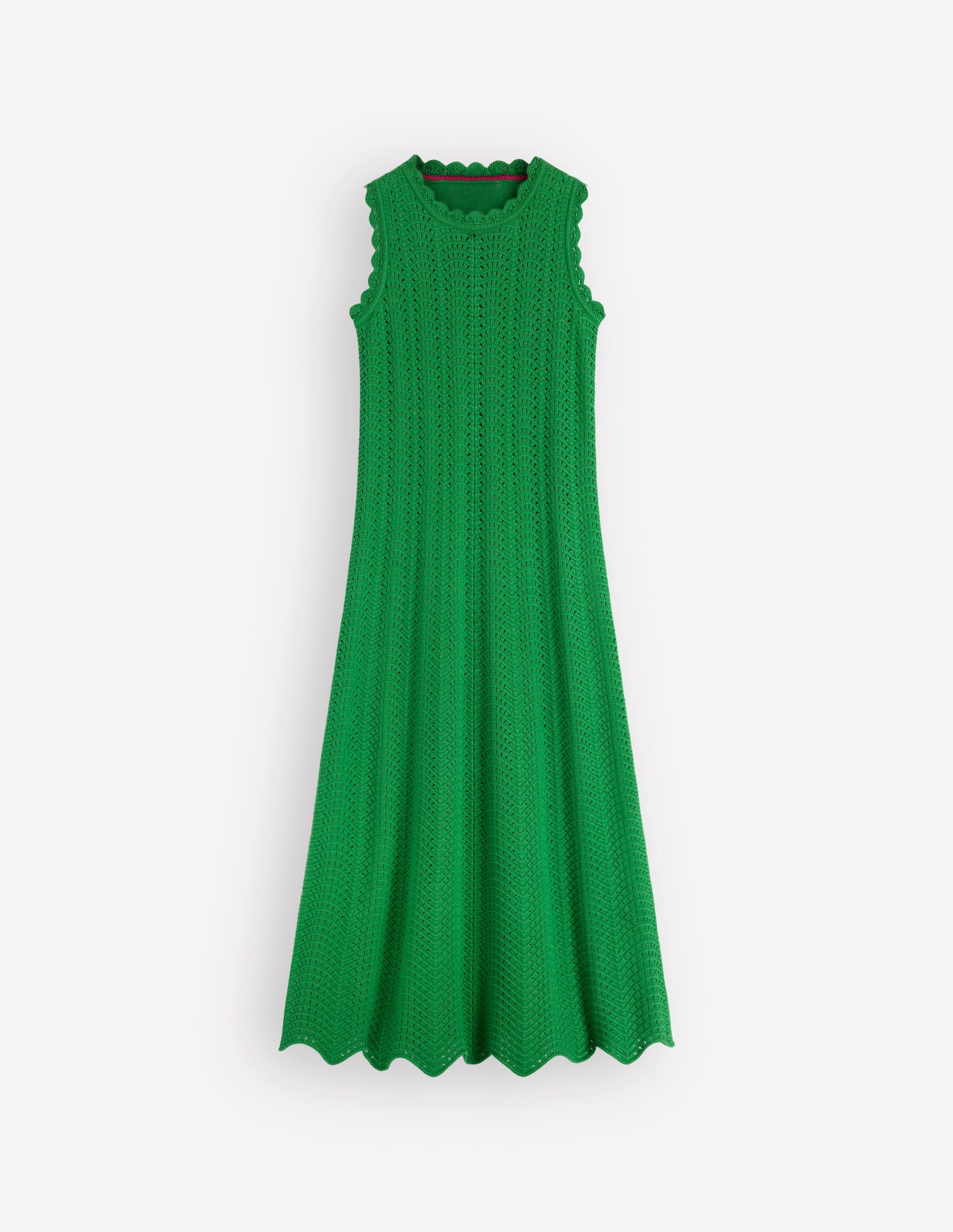 Stella Maxi Crochet Dress-Shamrock Green-5