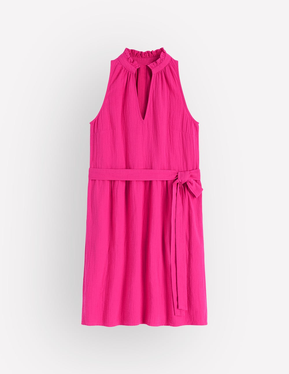 Viv Double Cloth Short Dress-Pink Peony-5