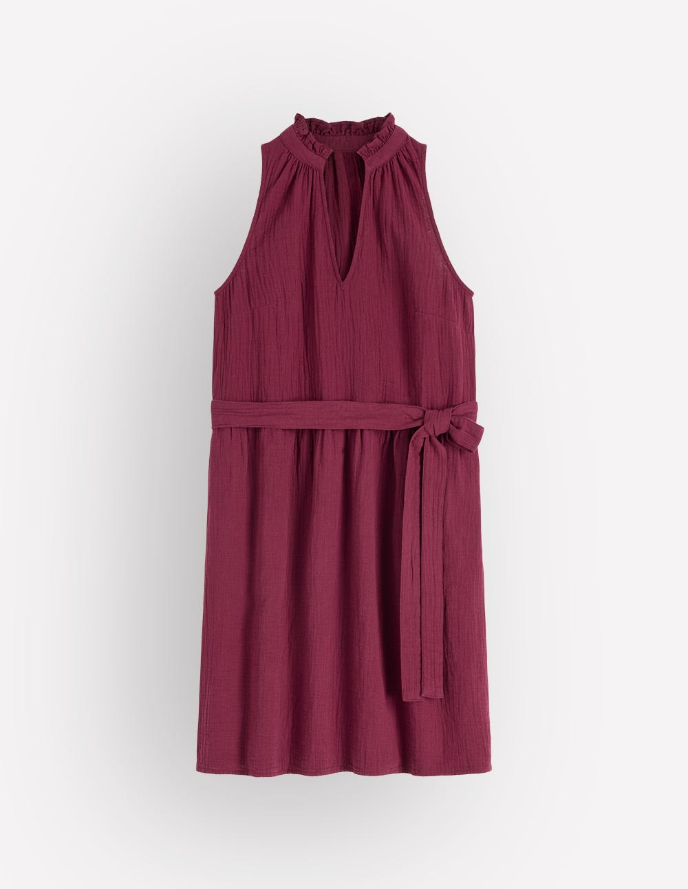 Viv Double Cloth Short Dress-Deep Wisteria-6