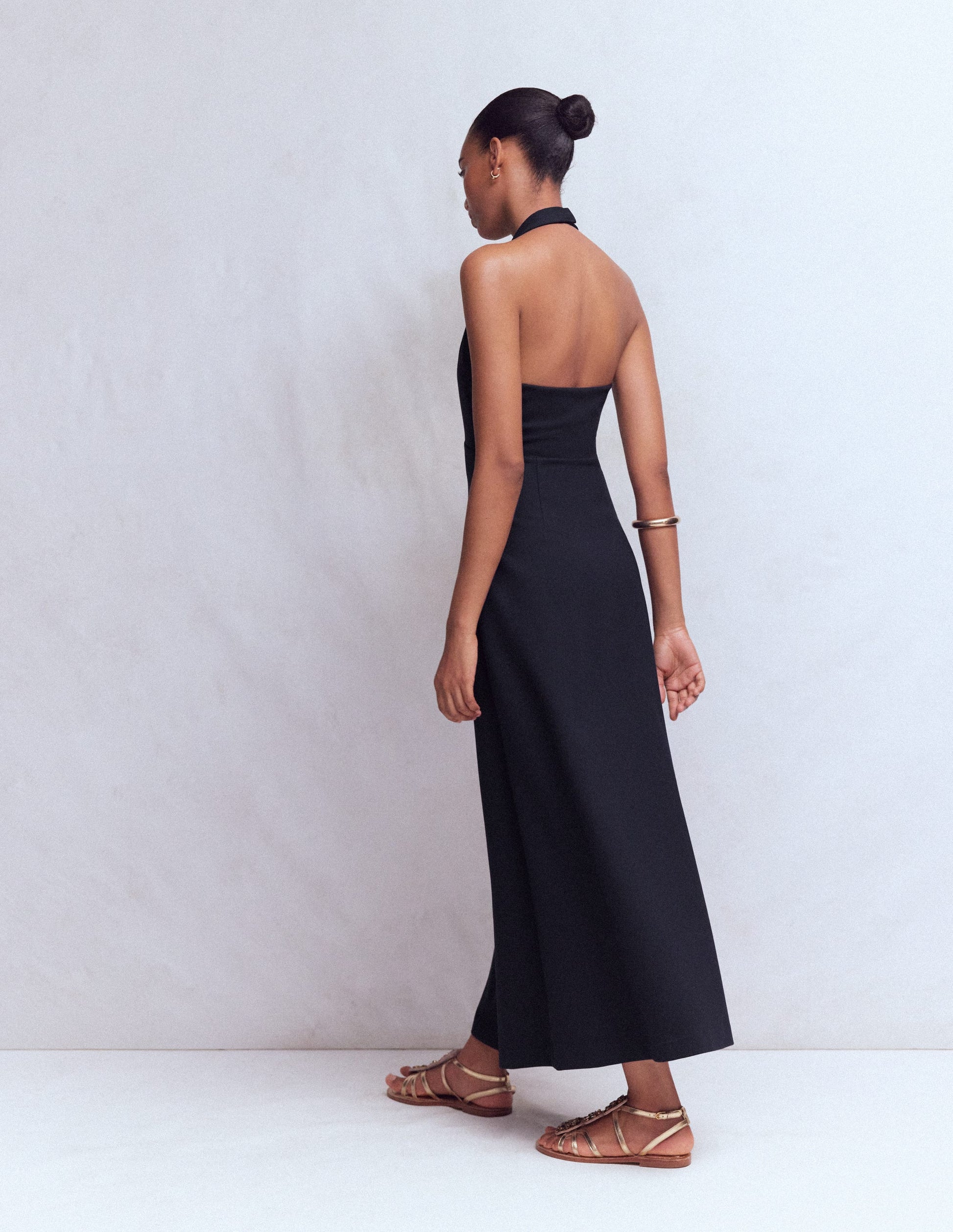 Halter Neck Jersey Maxi Dress-Navy | Boden UK Halter Neck Jersey Maxi Dress-Navy | Boden UK