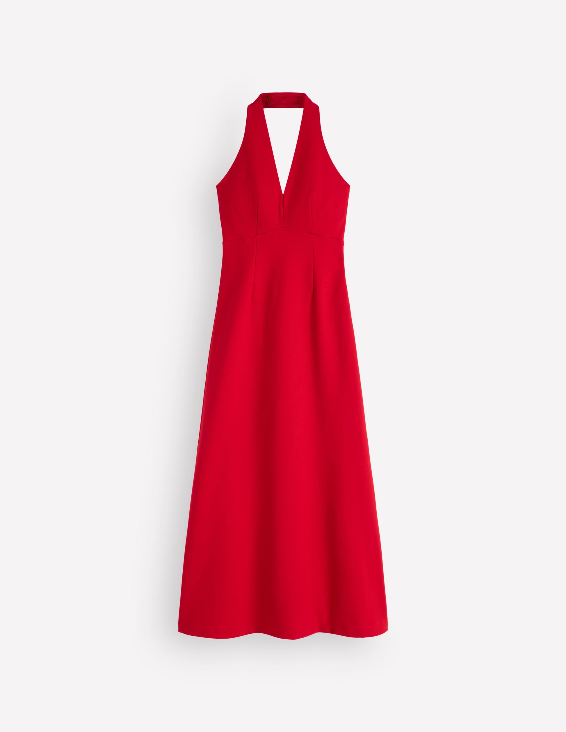 Halter Neck Jersey Maxi Dress-Red | Boden UK Halter Neck Jersey Maxi Dress-Red | Boden UK