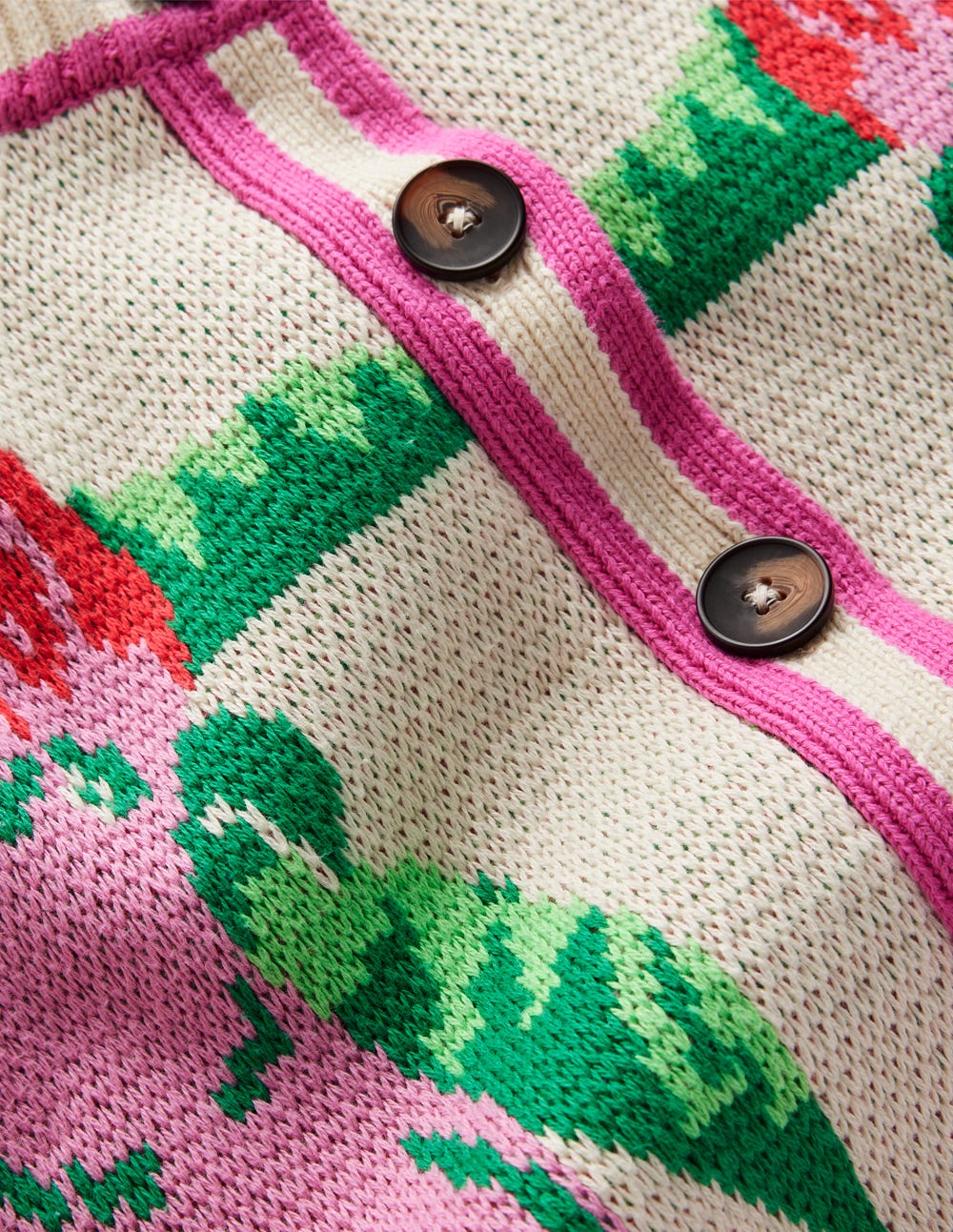 Abi Jacquard Cardigan-Warm Ivory, Palm Tree Birds-11