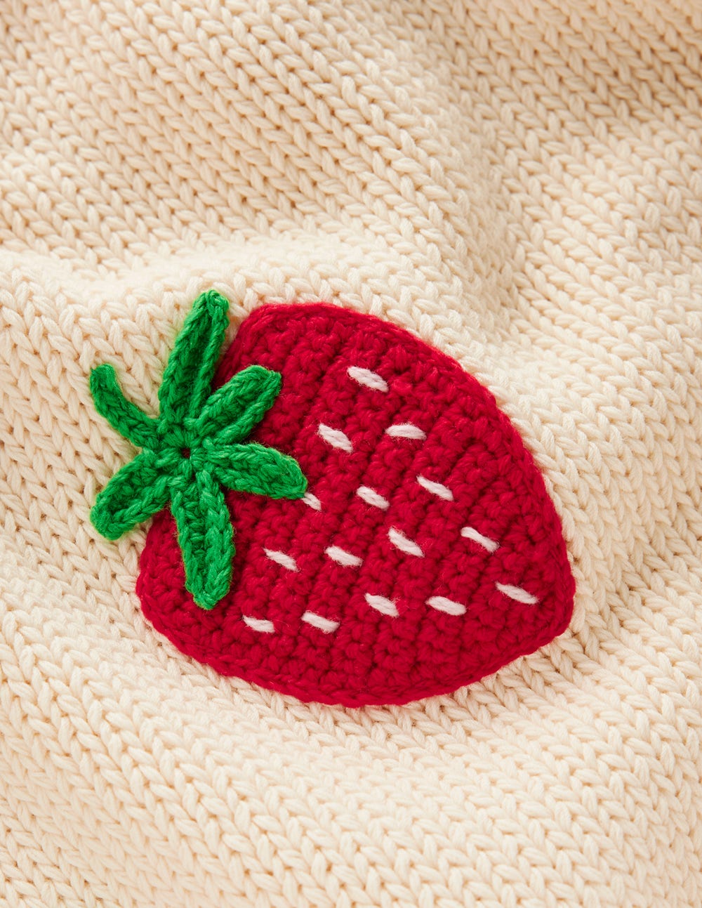 Margot Puff Sleeve T-Shirt-Warm Ivory Strawberry-9