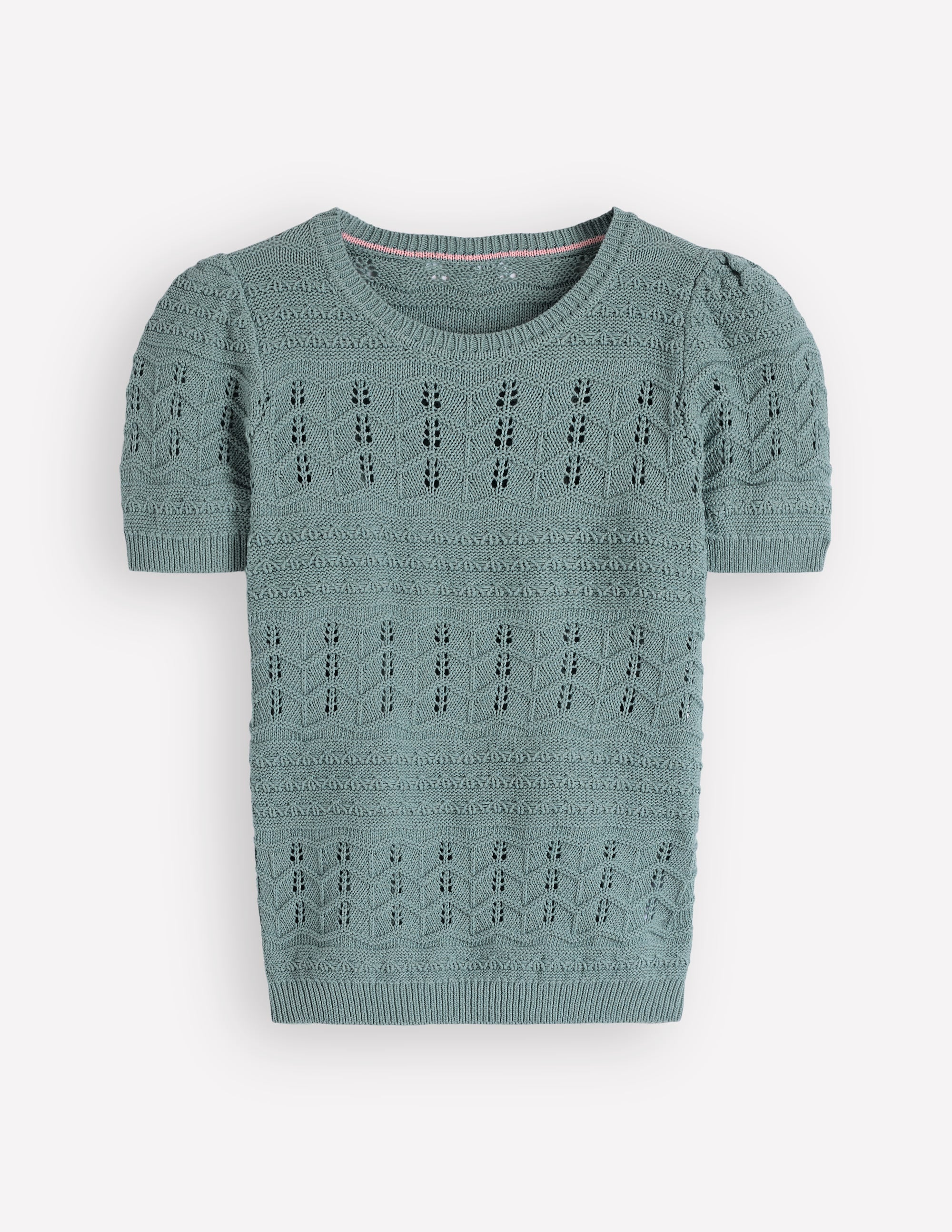 Monica Knitted T-Shirt-Blue - Image 6