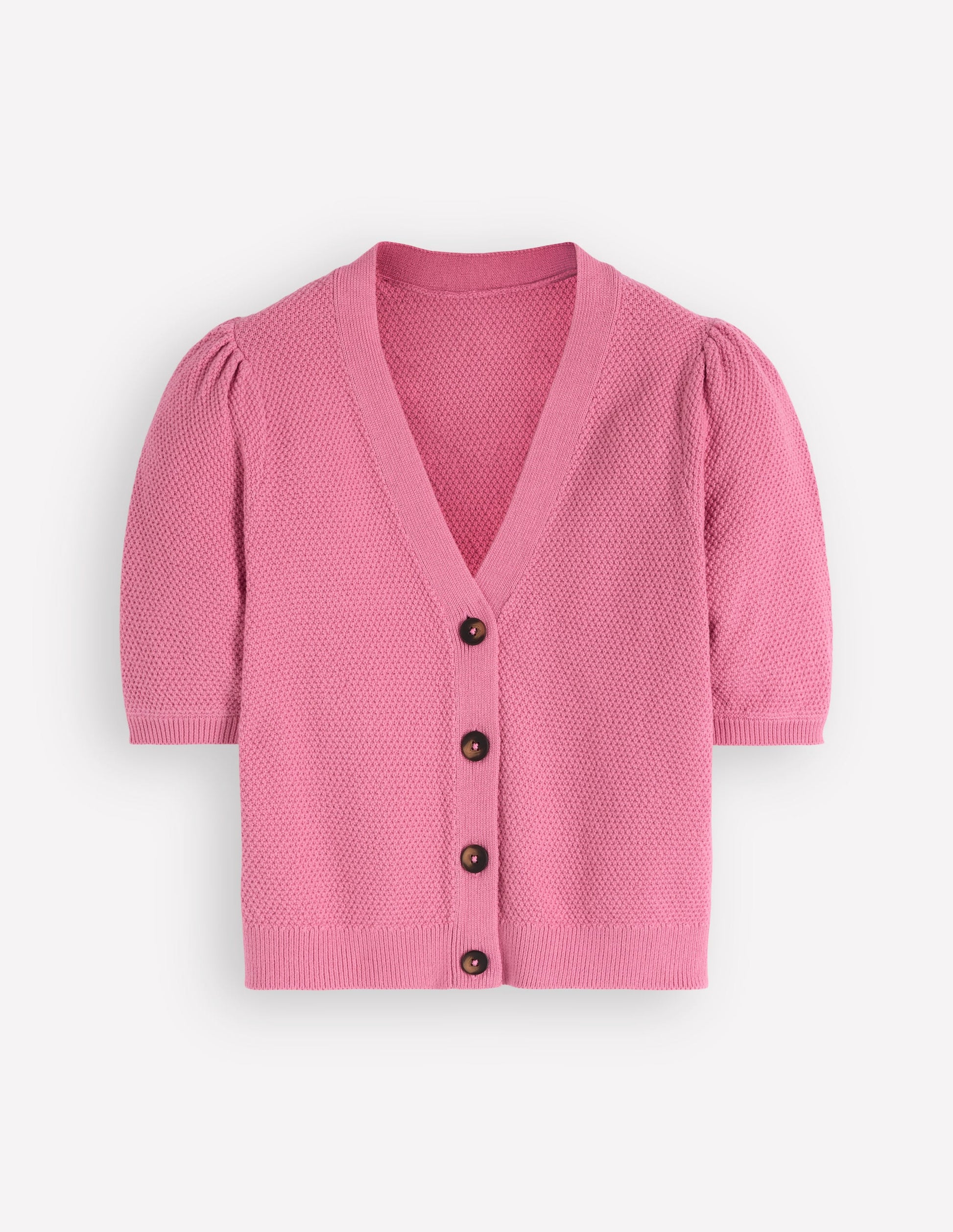 Hayley Cotton V-neck Cardigan-Dusty Rose-5