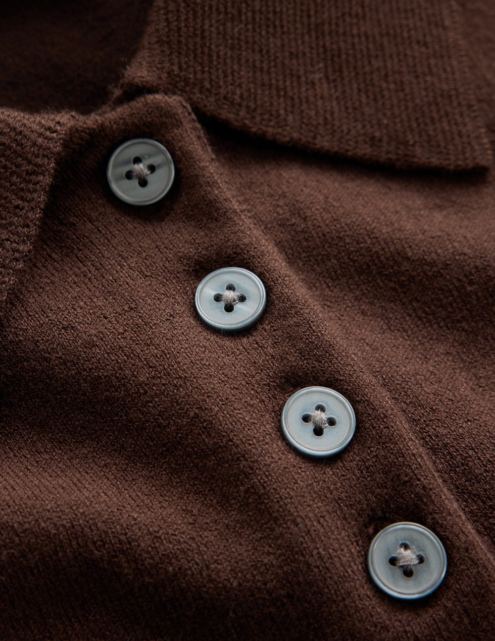 Chloe Henley Knitted Tank-Bitter Chocolate - Image 8