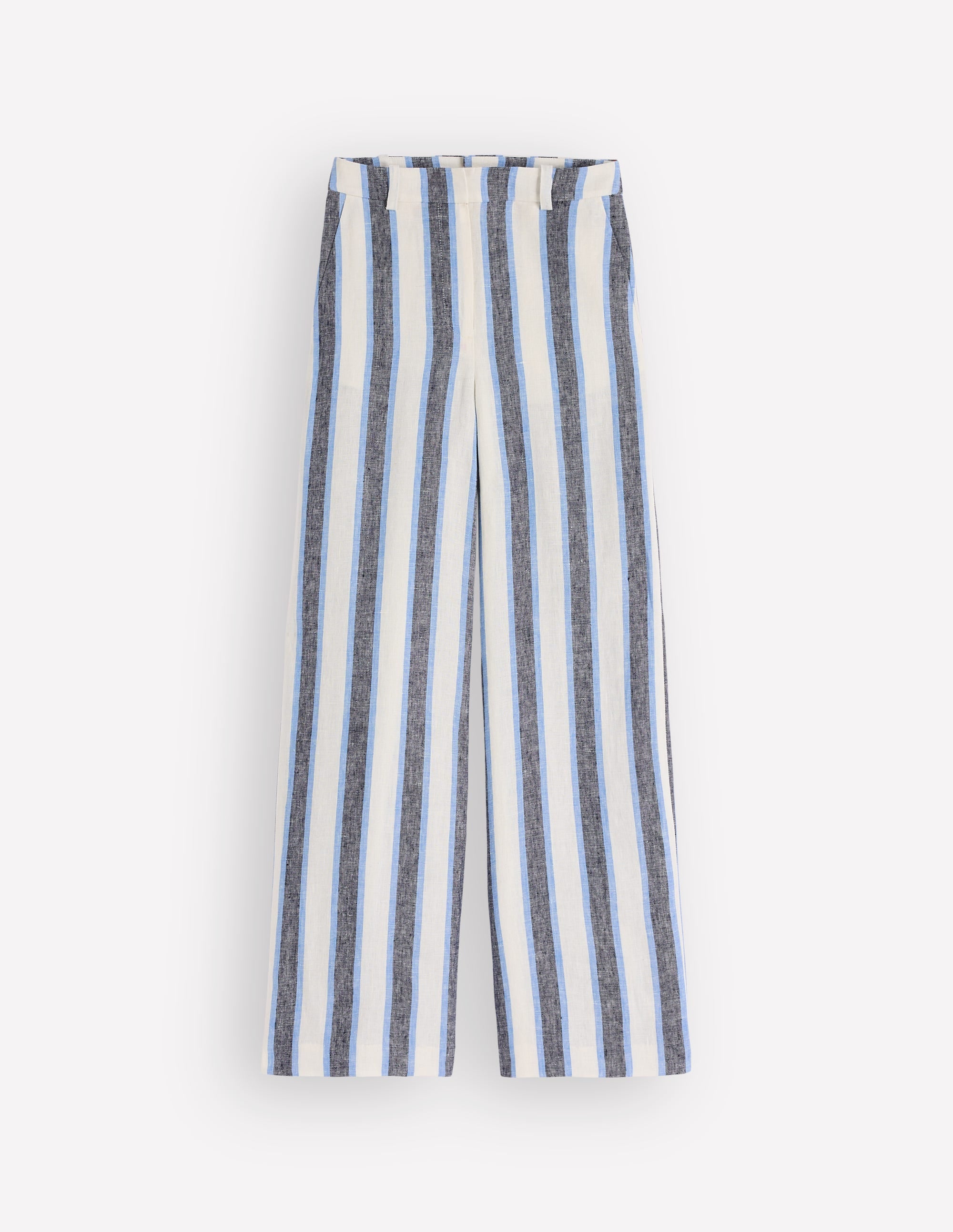 Belgravia Linen Trousers-Blue and White Stripe - Image 8