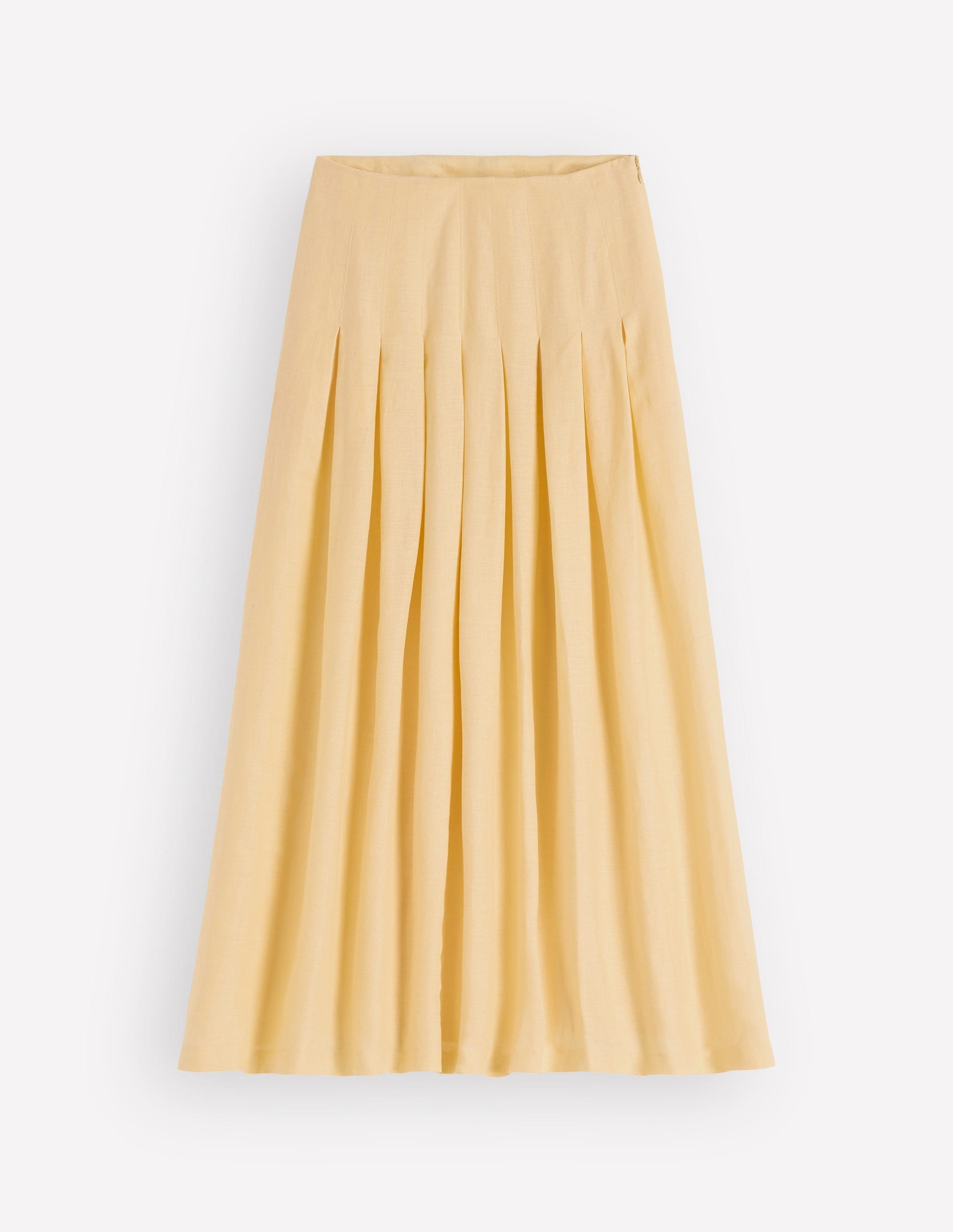 Valentina Linen Skirt-Buttercream-7
