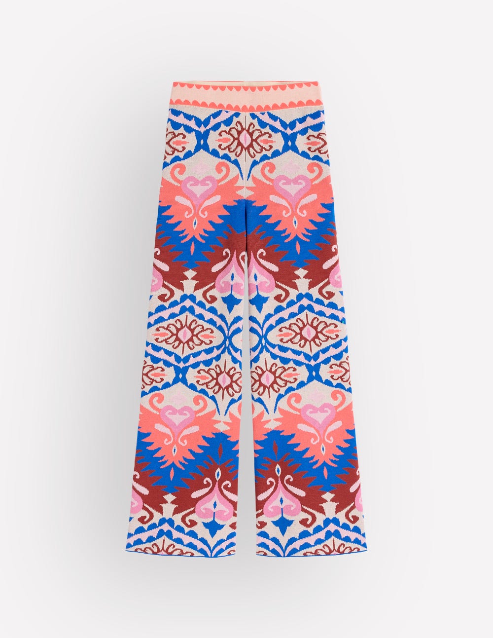 Jacquard Knitted Trousers-Multi Aztec-11