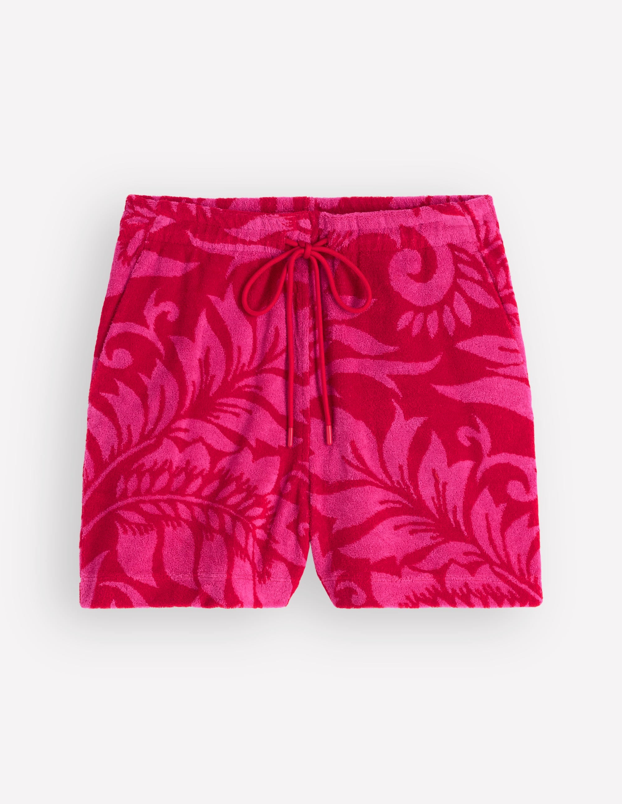 Islington Towelling Shorts-Salsa, Floral - Image 5