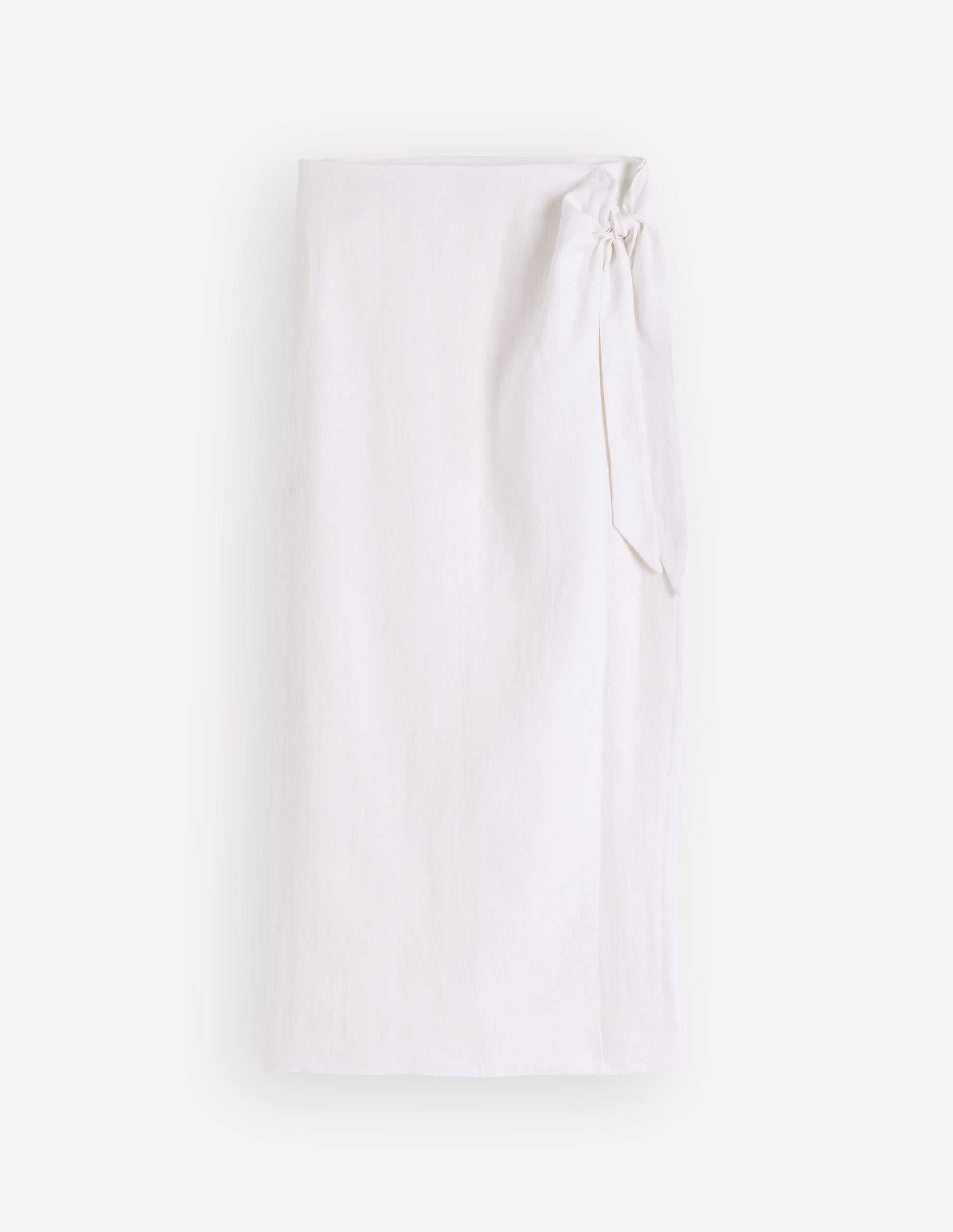 Dimitra Linen Column Skirt-White-6