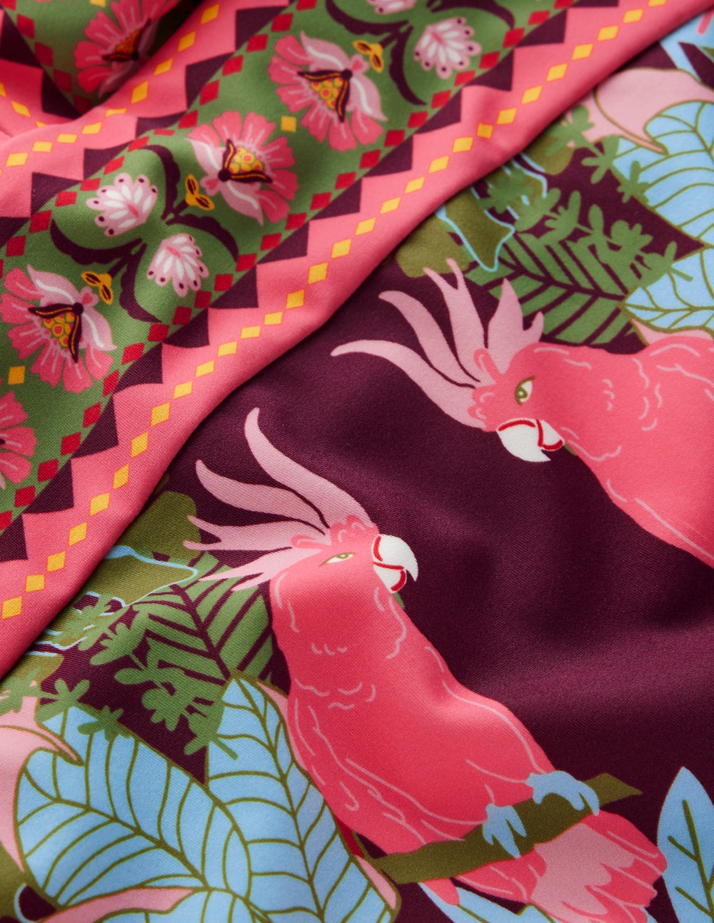 Porto V-neck Swimsuit-Chocberry, Tropical Safari-8