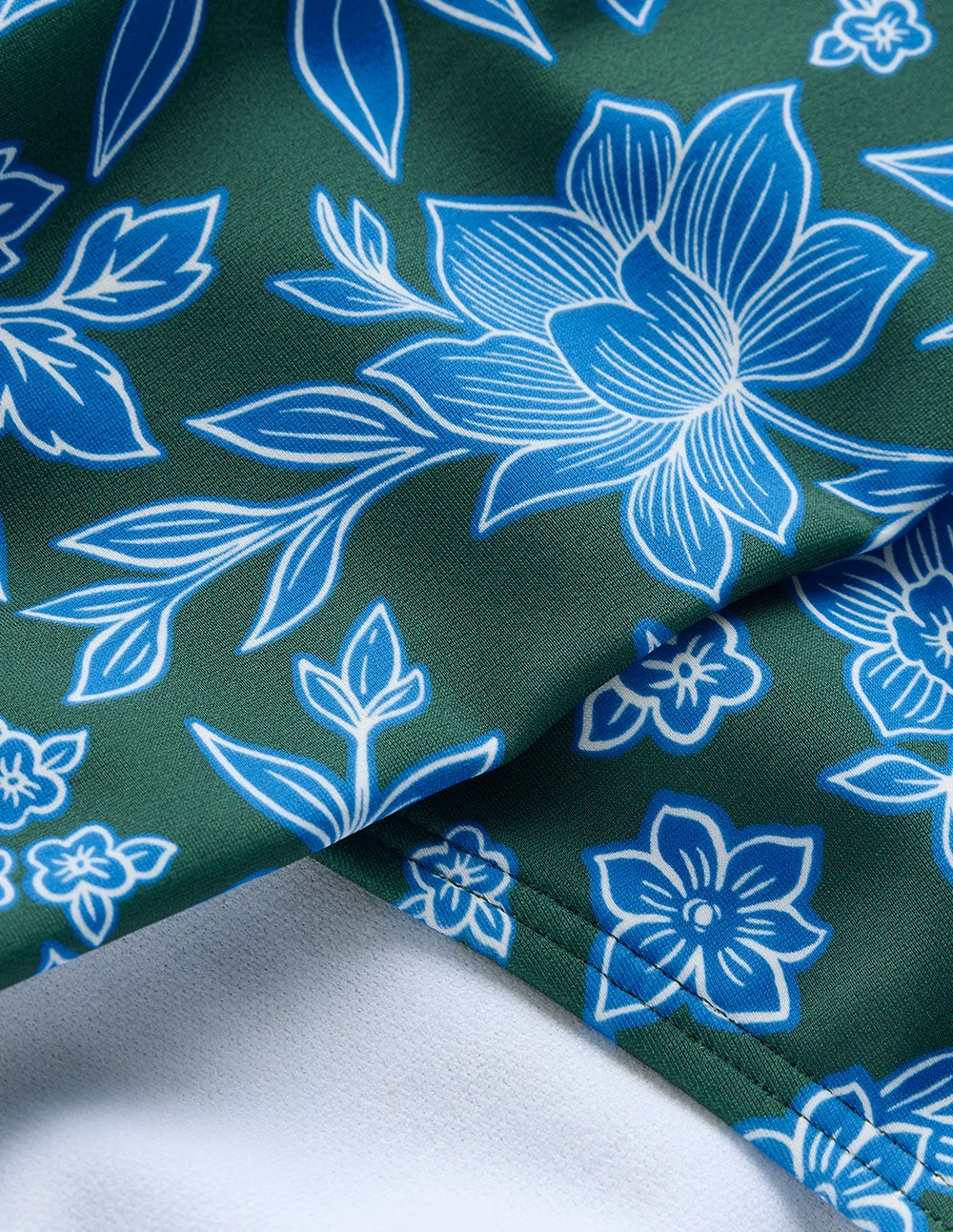 Classic Fold Bikini Bottoms-Dark Green, Ocean Blossom-6