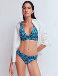 Classic Fold Bikini Bottoms-Dark Green, Paradise