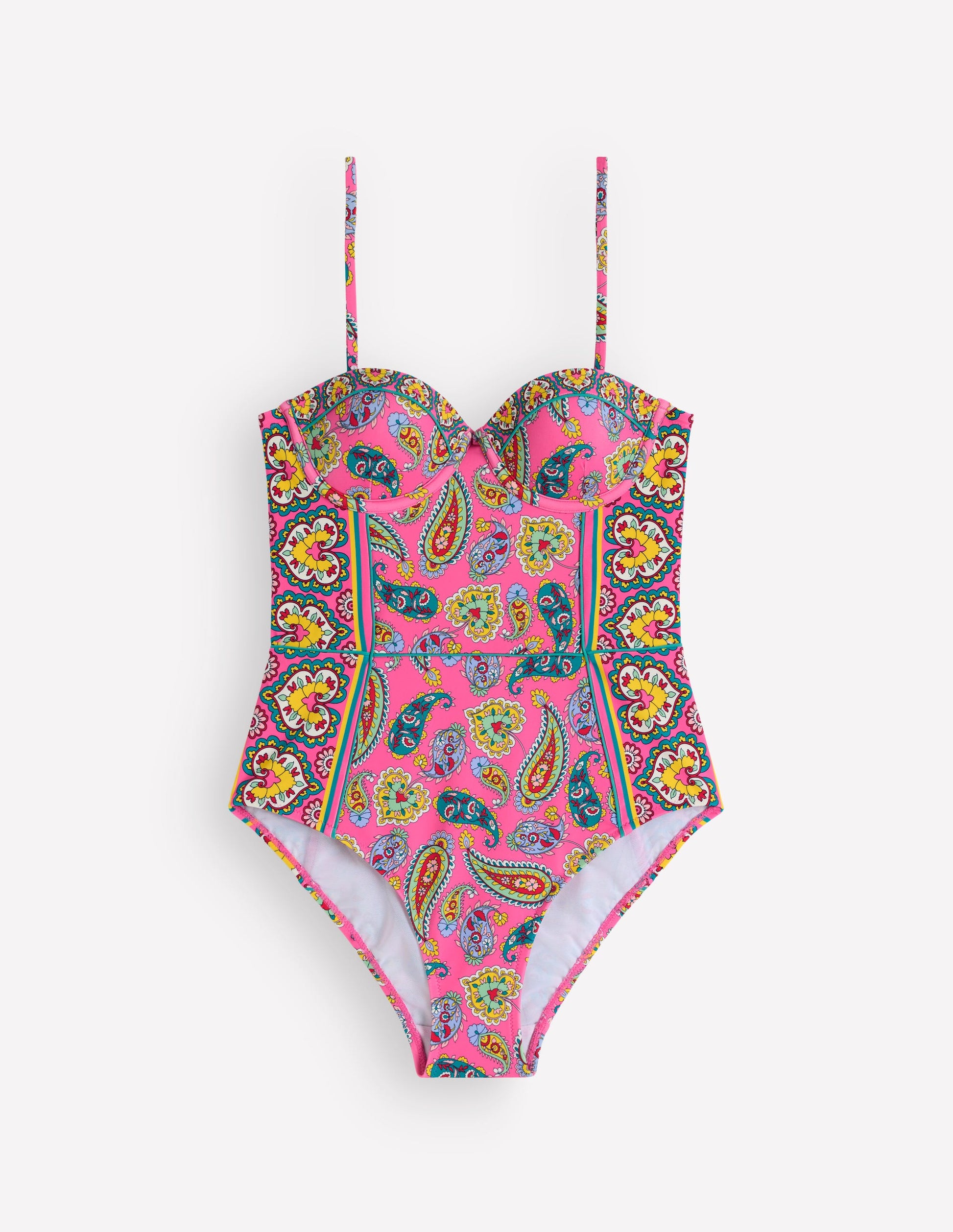 Rhodes Cup Sized Swimsuit-Sangria Sunset, Paisley-5