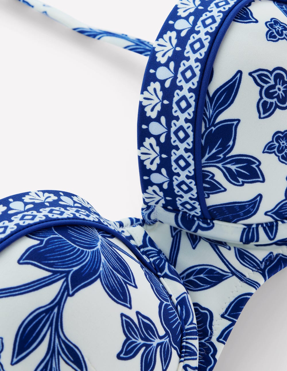 Rhodes Cup Sized Bikini Top-Mazarine Blue, Tigers Paradise - Image 7