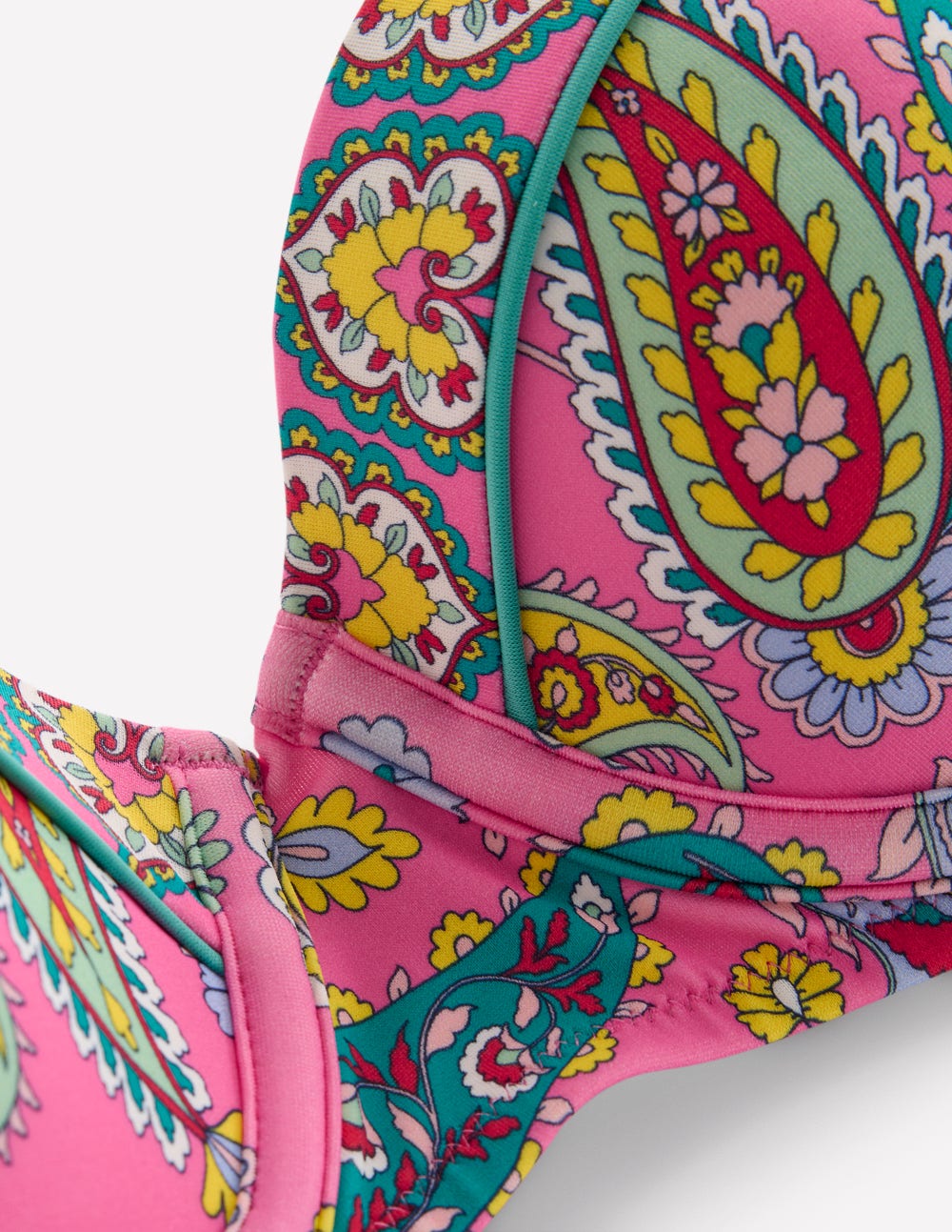Rhodes Cup Sized Bikini Top-Pink Paisley-8