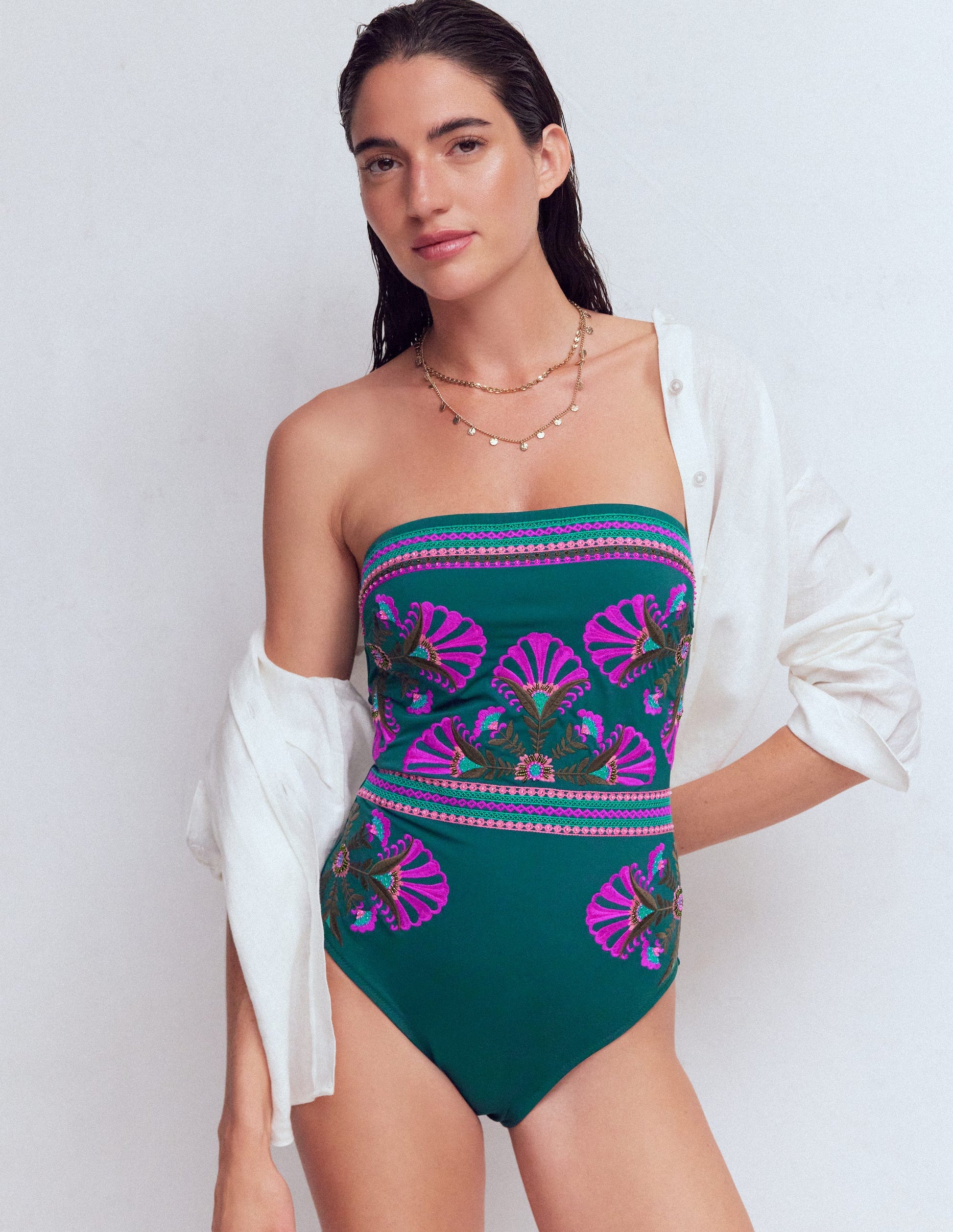 Paros Bandeau Swimsuit-Atlantic Blue, Embroidery-5