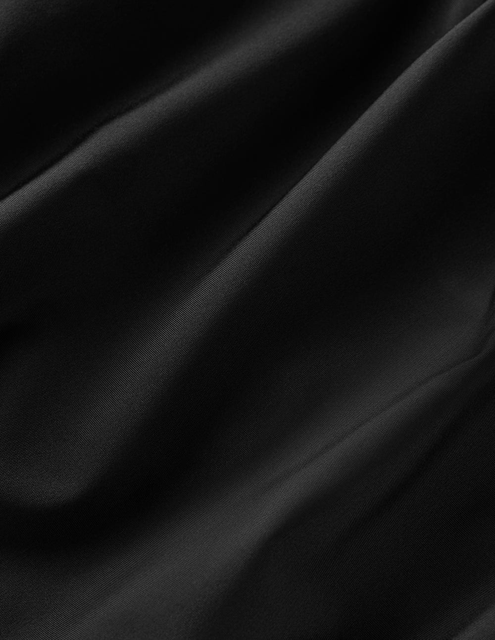 Pleated Strap Cross Swimsuit-Black-7