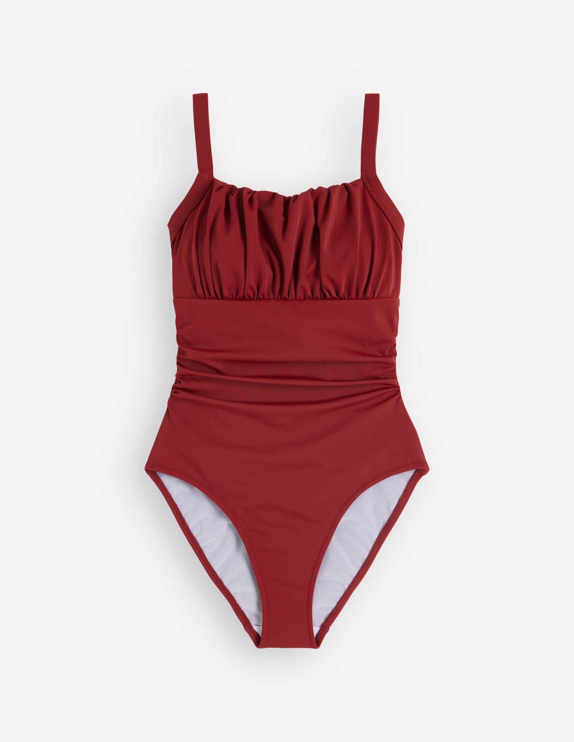 Skiathos Ruched Panel Swimsuit-Paprika-6