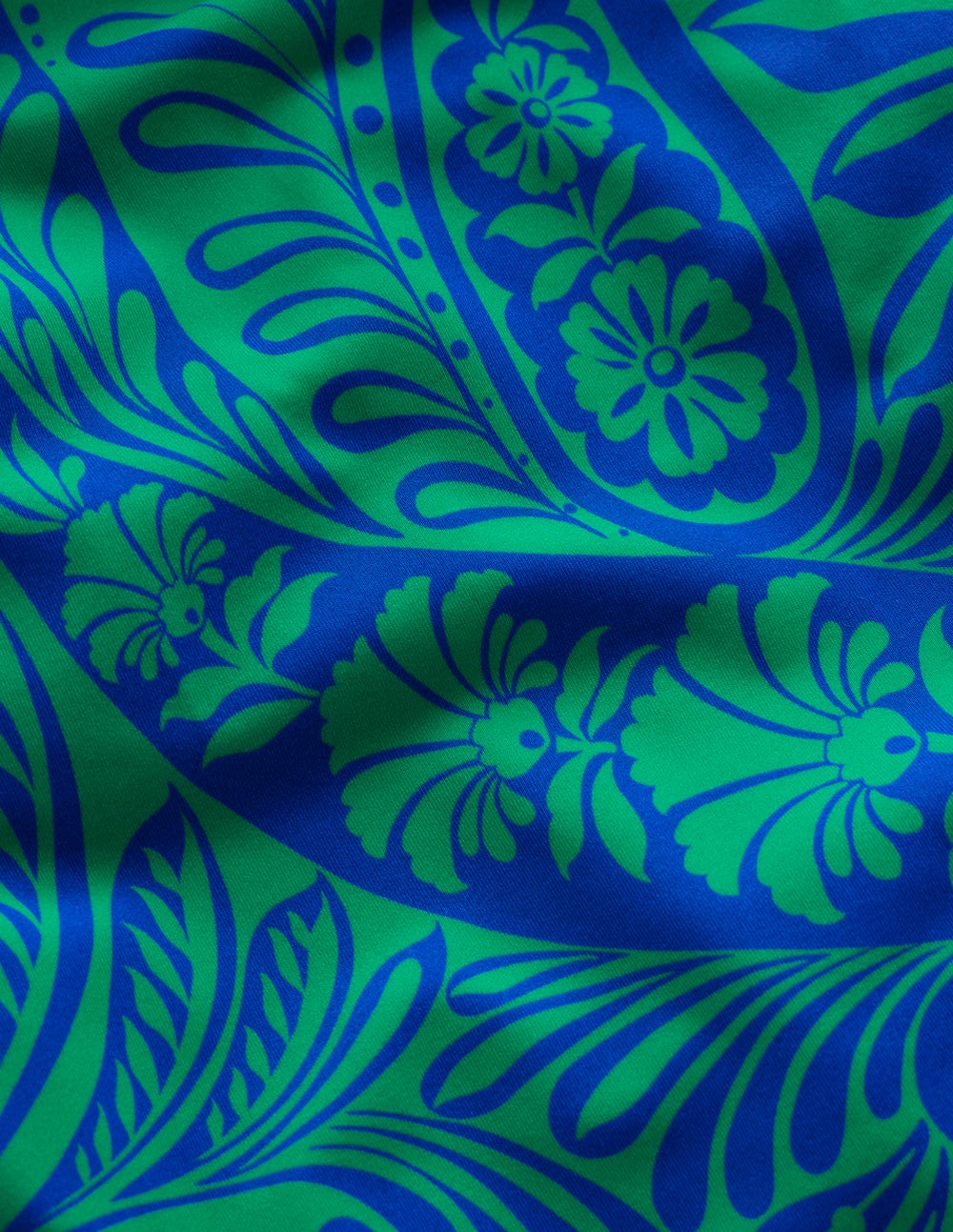 Twist Strap Swimsuit-Blue, Enchanted Paisley - Image 6