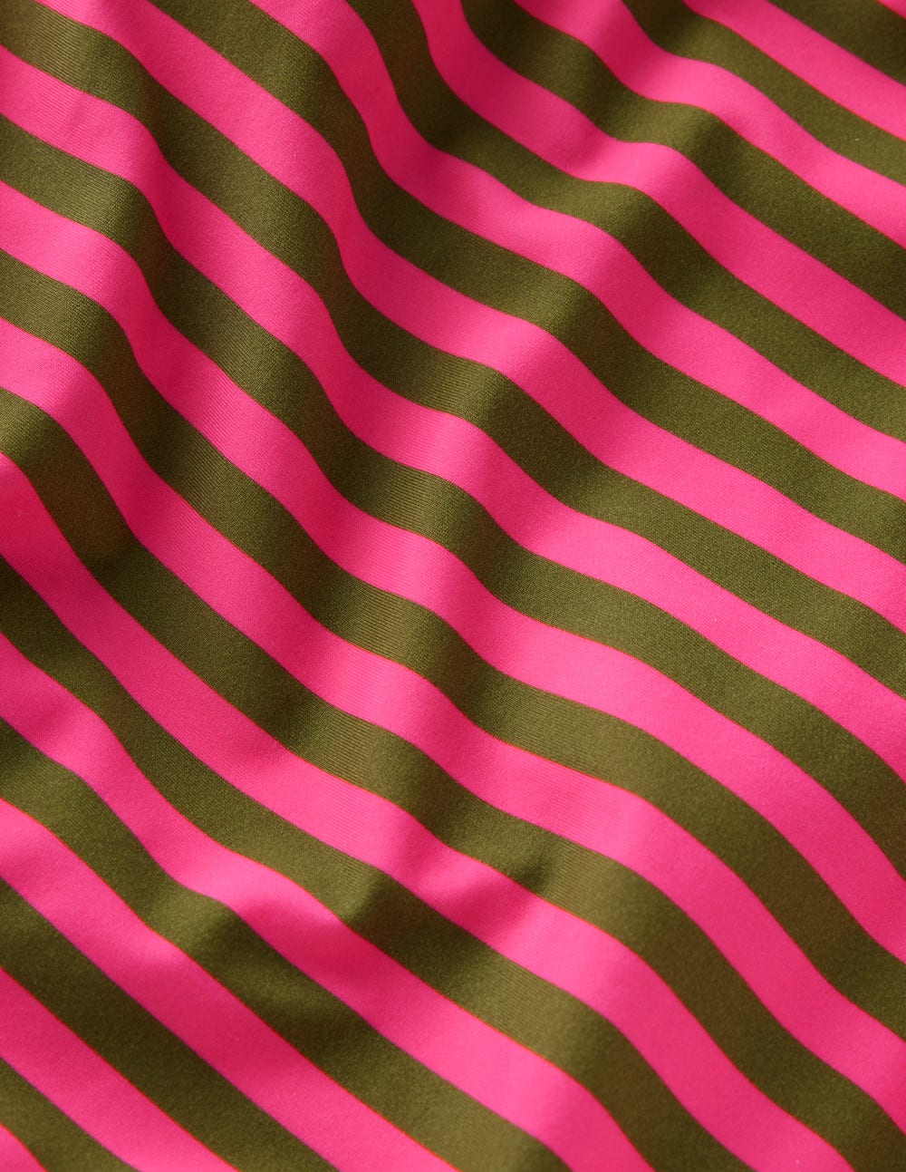 Twist Strap Swimsuit-Pink, Khaki Stripe-8