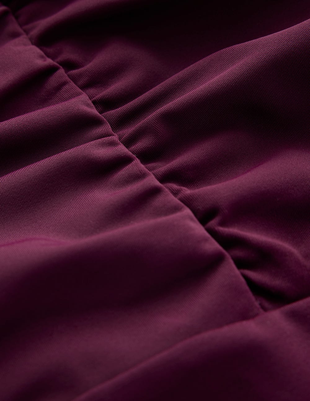 Gather String Swimsuit-Chocberry-6