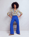 Sienna Cotton Shirt-Multi, Tropical Safari