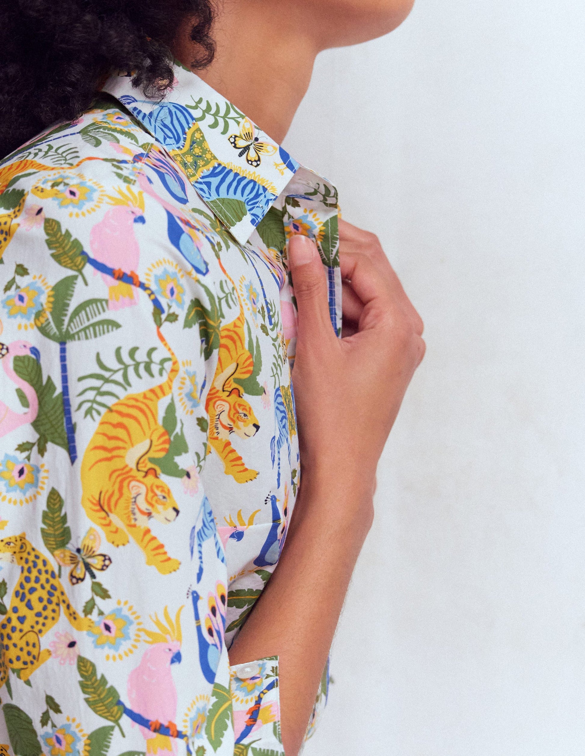Sienna Cotton Shirt-Multi, Tropical Safari-2