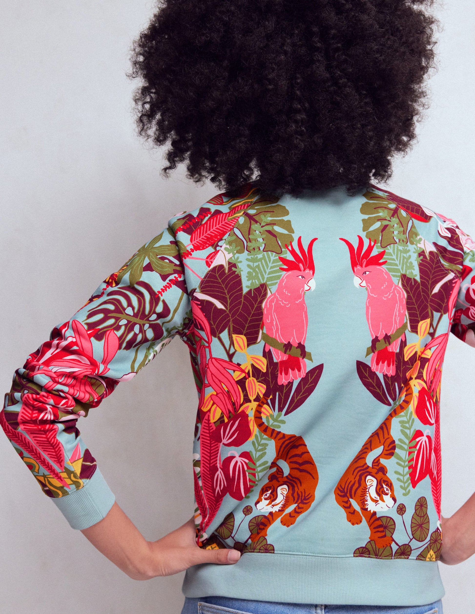 Emi Printed Sweatshirt-Tropical Safari Placement-3