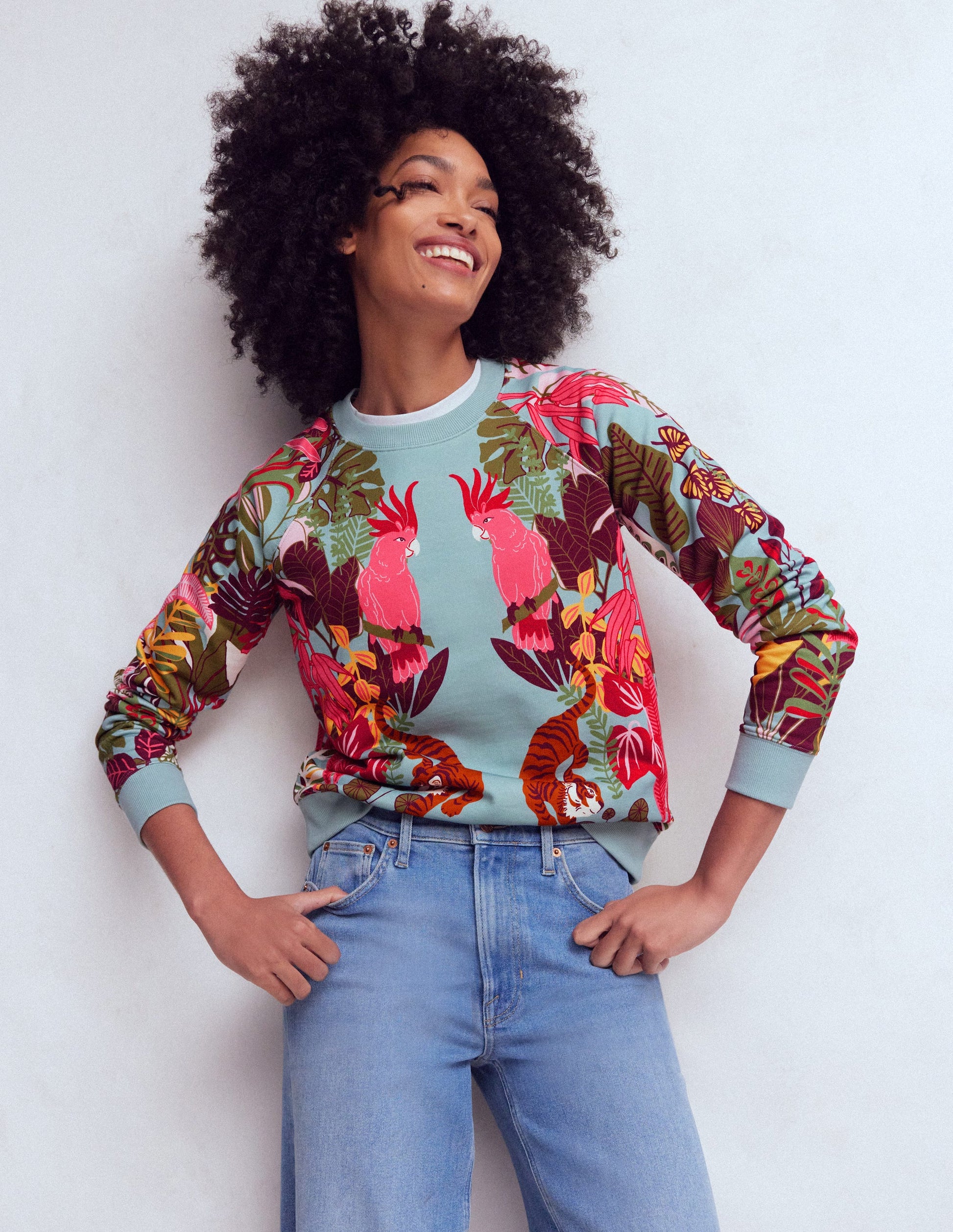 Emi Printed Sweatshirt-Tropical Safari Placement-4