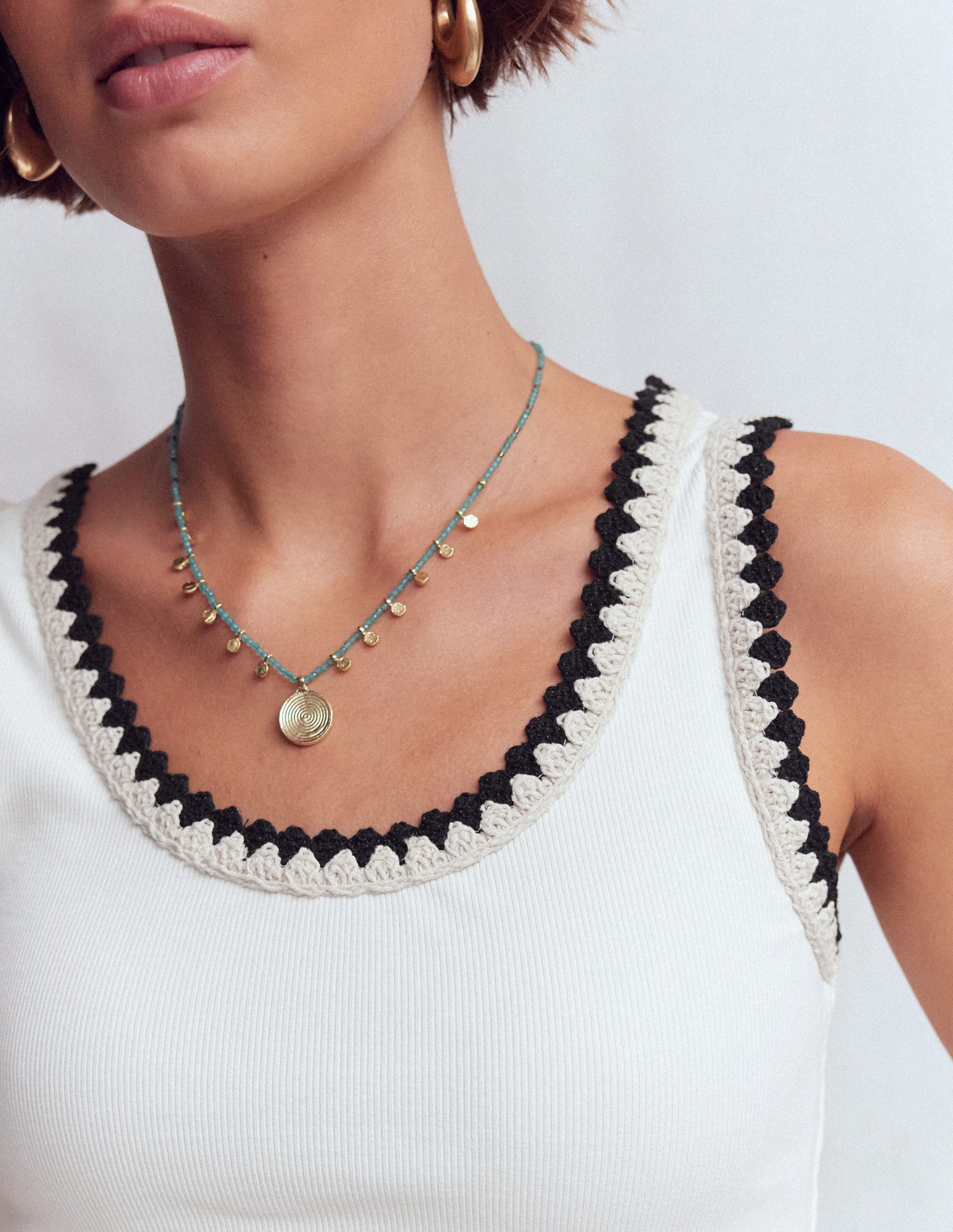 Maddie Trim Detail Vest-Ivory-2