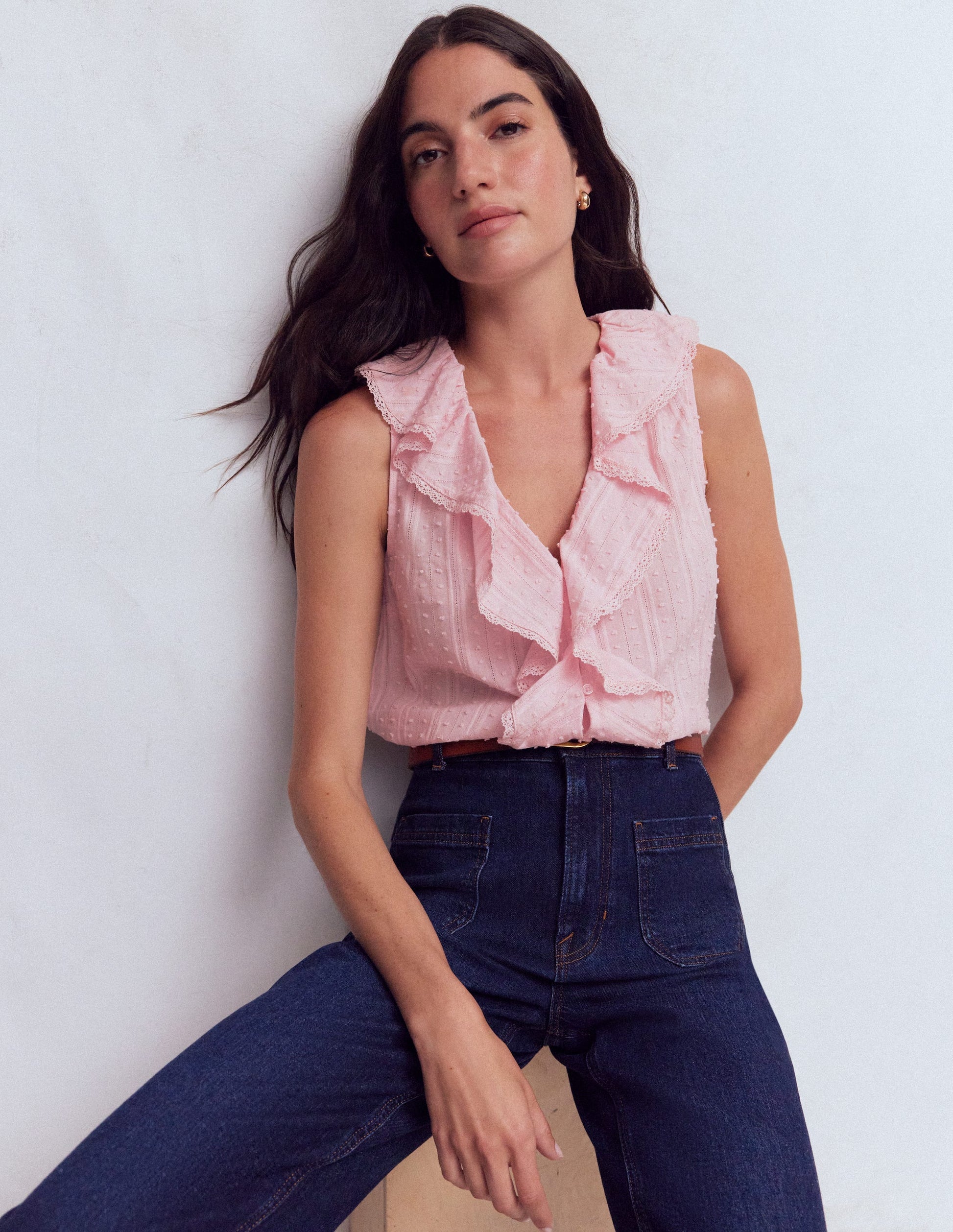 Eliza Sleeveless Top-French Pink-5