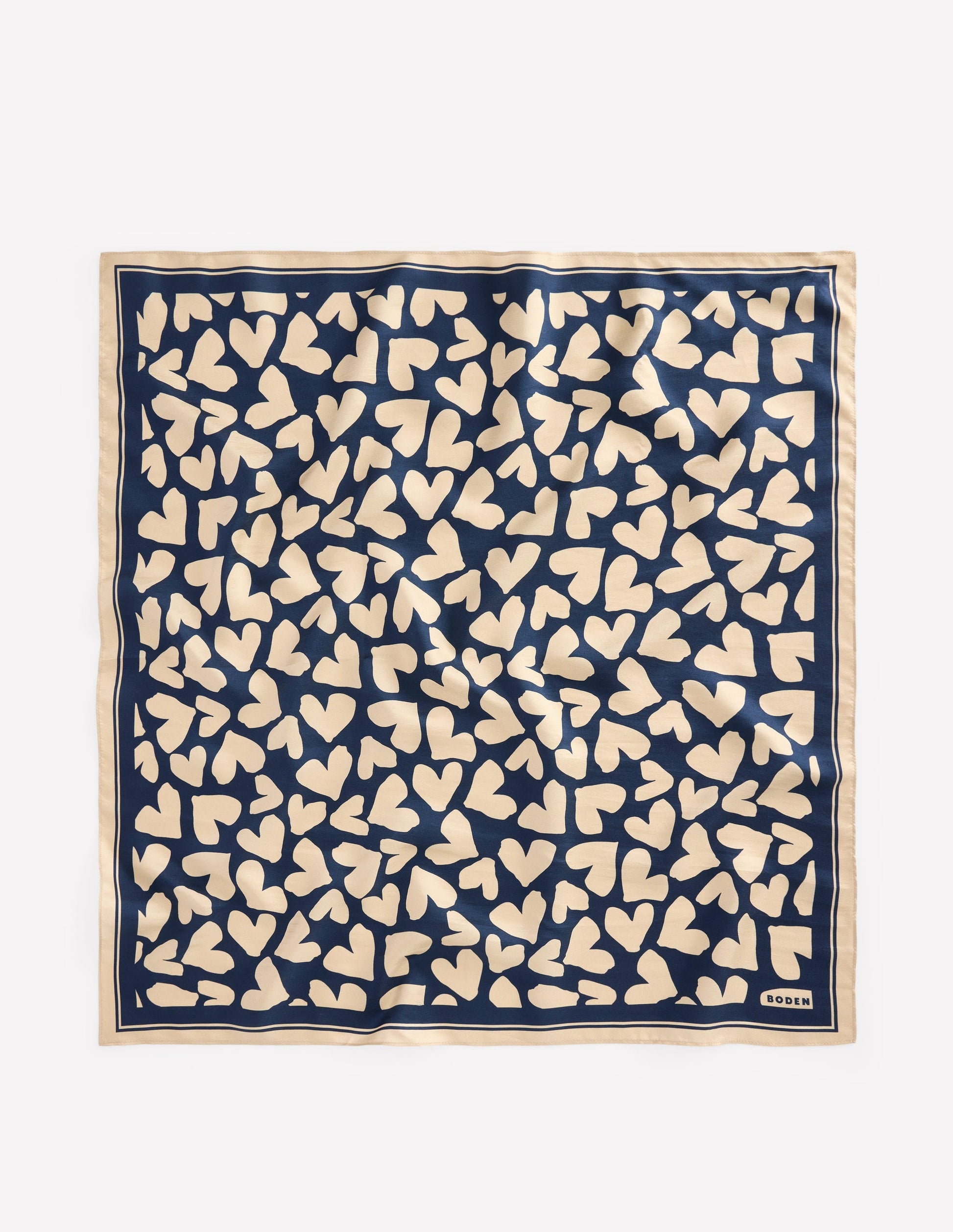 Silk Square Scarf-Heart Scatter-4