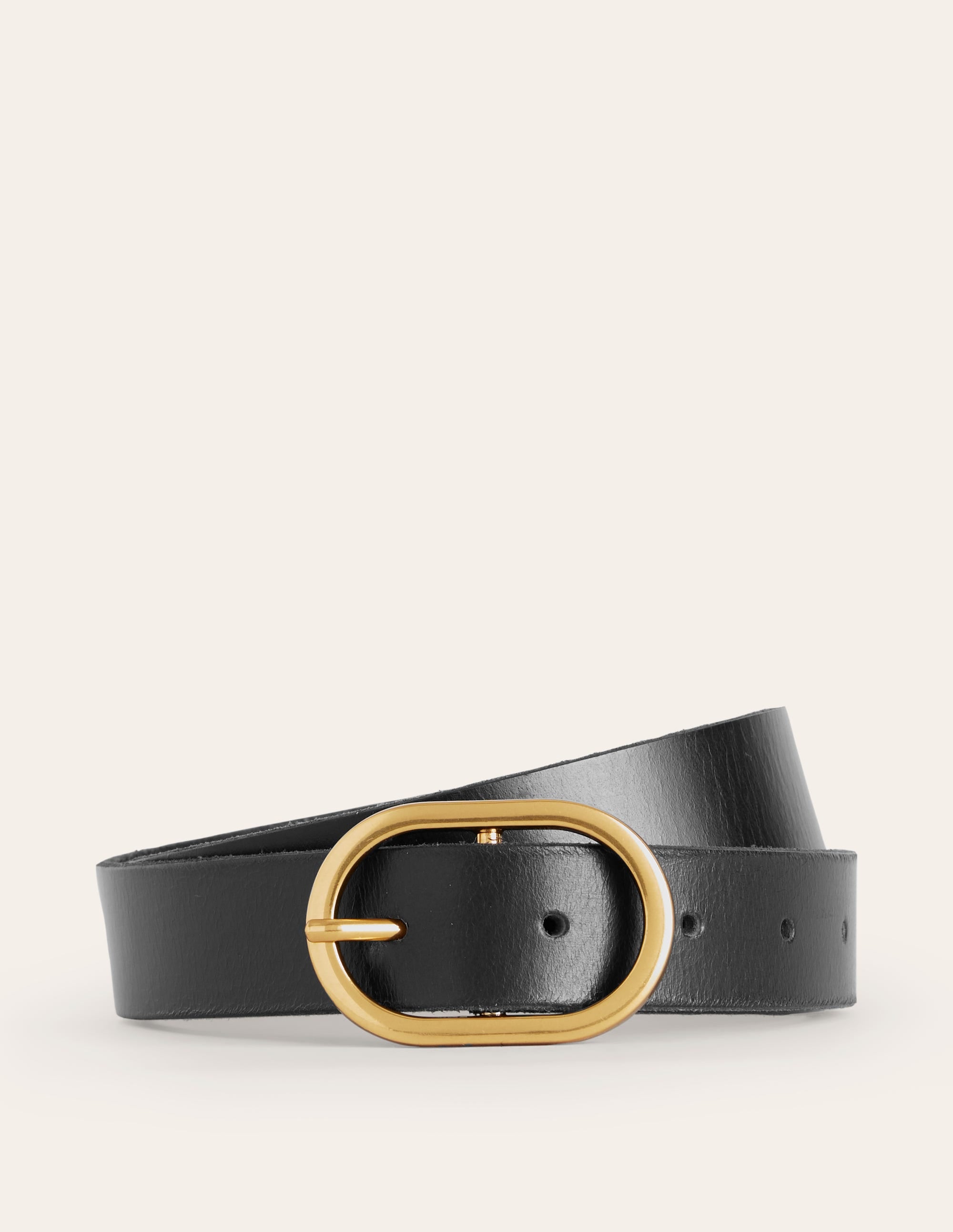 Classic Leather Belt-Black - Image 1