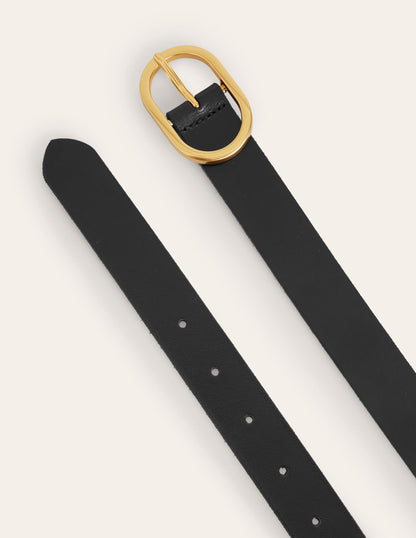 Classic Leather Belt-Black-3