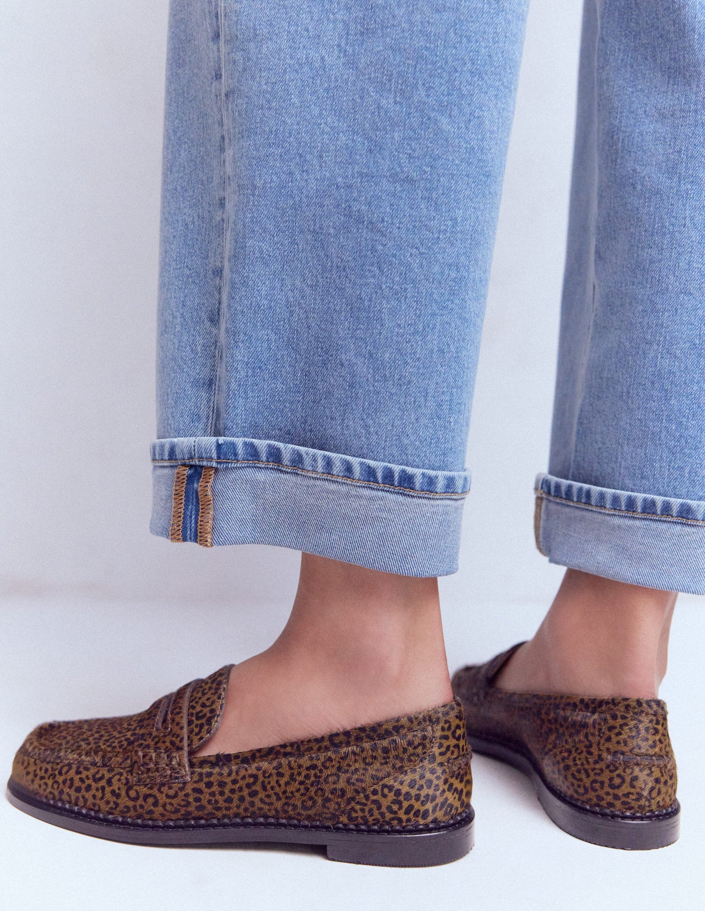 Nya Penny Loafers-Mini Leopard