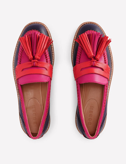 Nya Penny Loafers-Colourblock Tassel-8