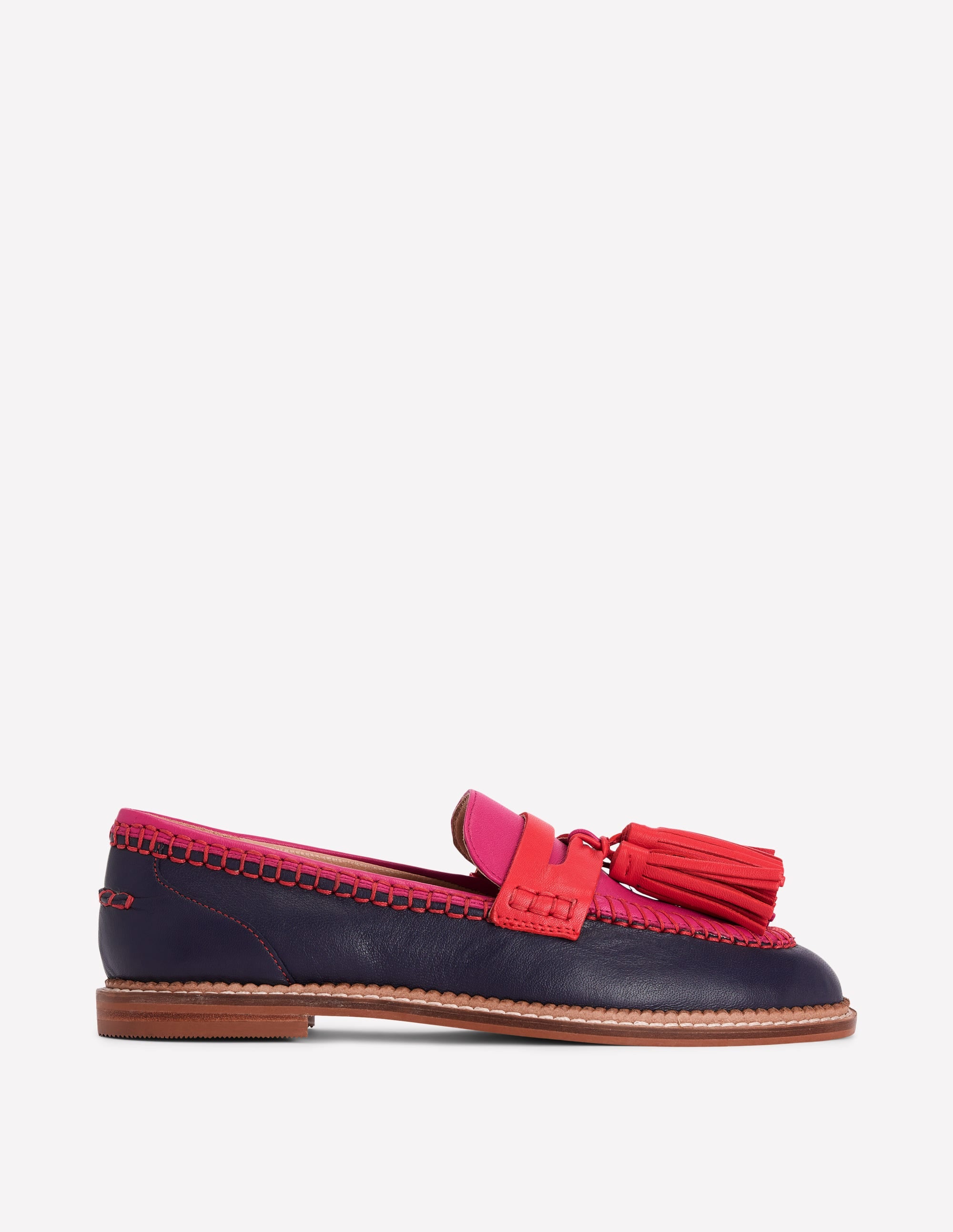 Nya Penny Loafers-Colourblock Tassel - Image 1