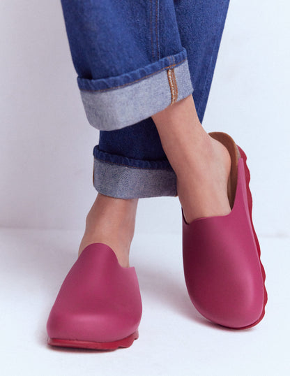 Lyla Colour Block Clogs-Pink/Red-4