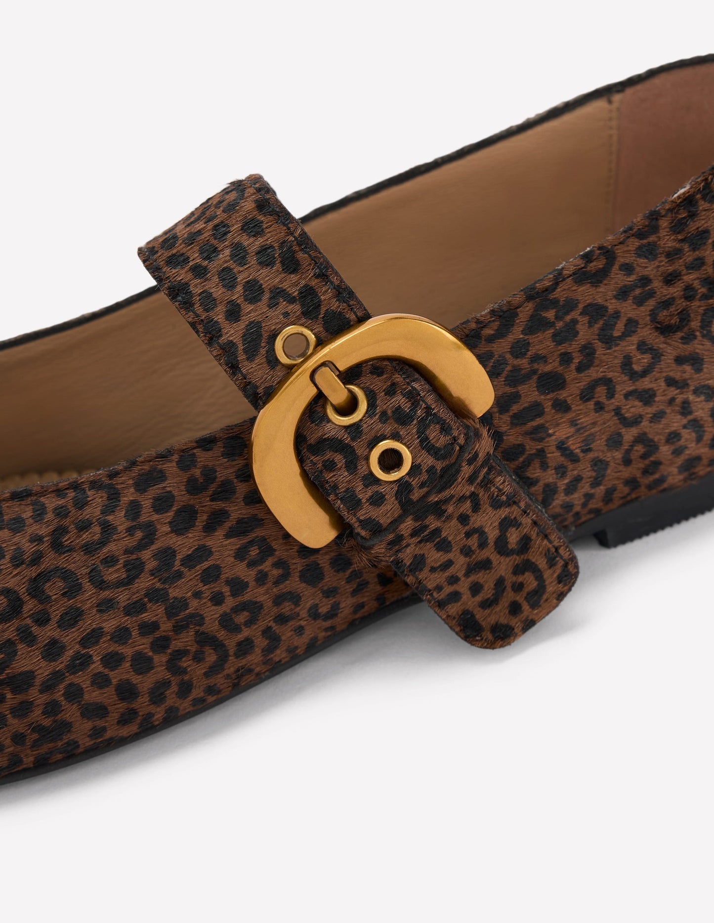Kylie Flat Buckle Mary Janes-Mini Leopard