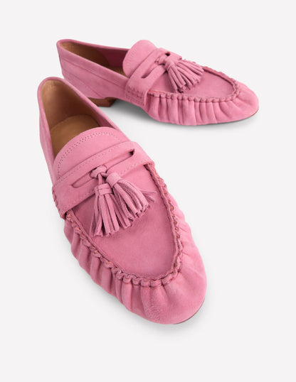 Soft Ruched Loafers-Pink Parfait-5