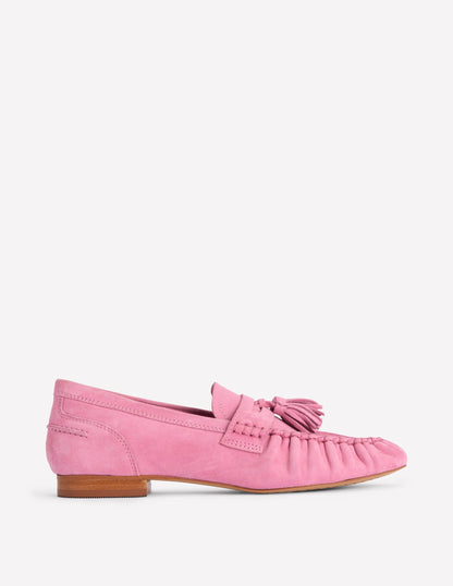 Soft Ruched Loafers-Pink Parfait-1