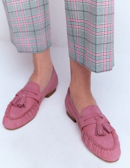Soft Ruched Loafers-Pink Parfait-2