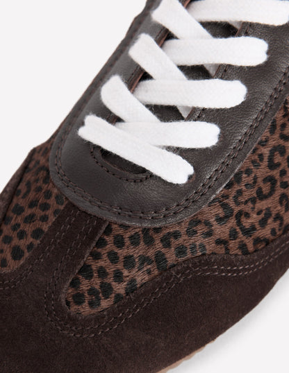 Delphine Slim Sole Trainers-Leopard-6