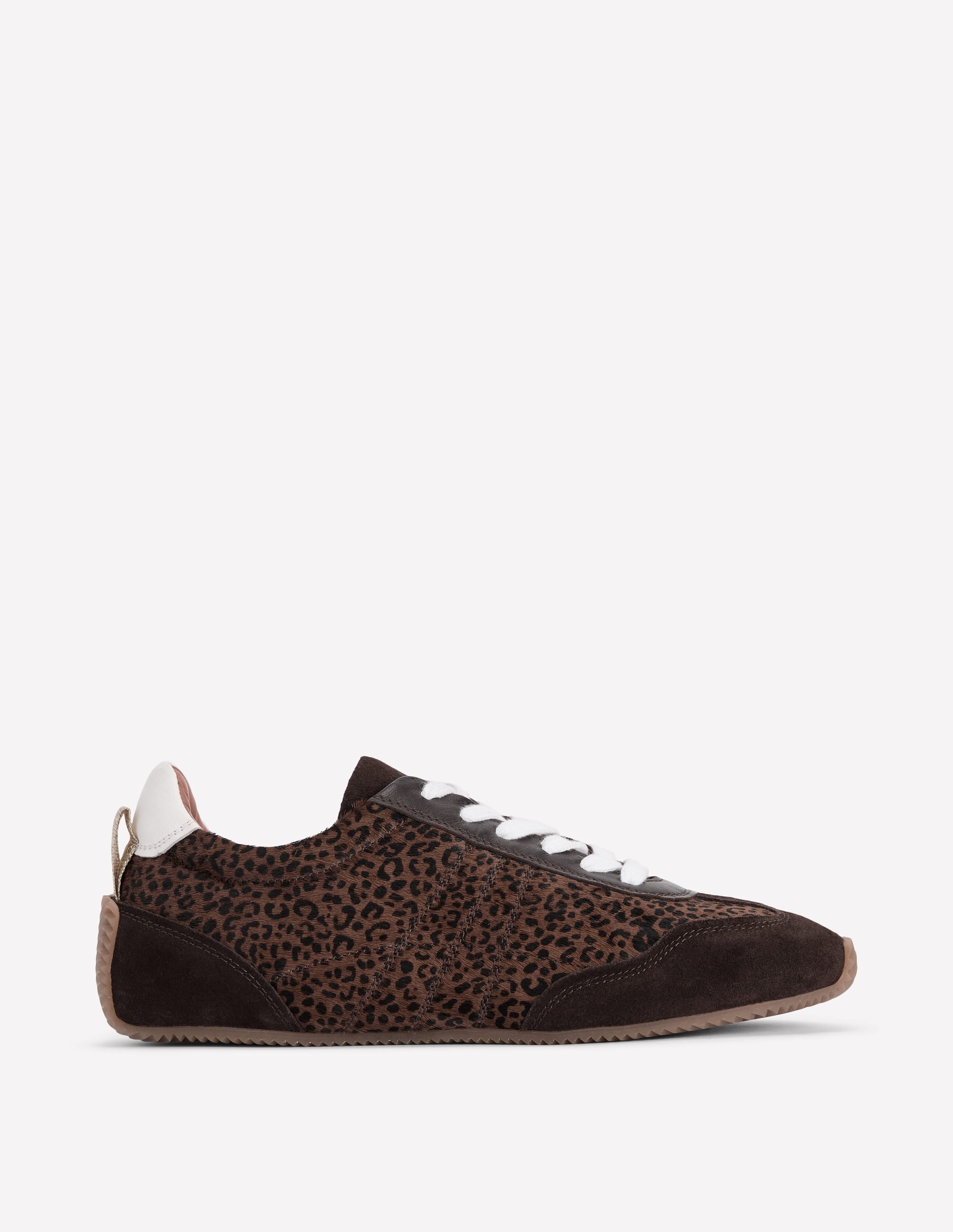 Delphine Slim Sole Trainers-Leopard - Image 1