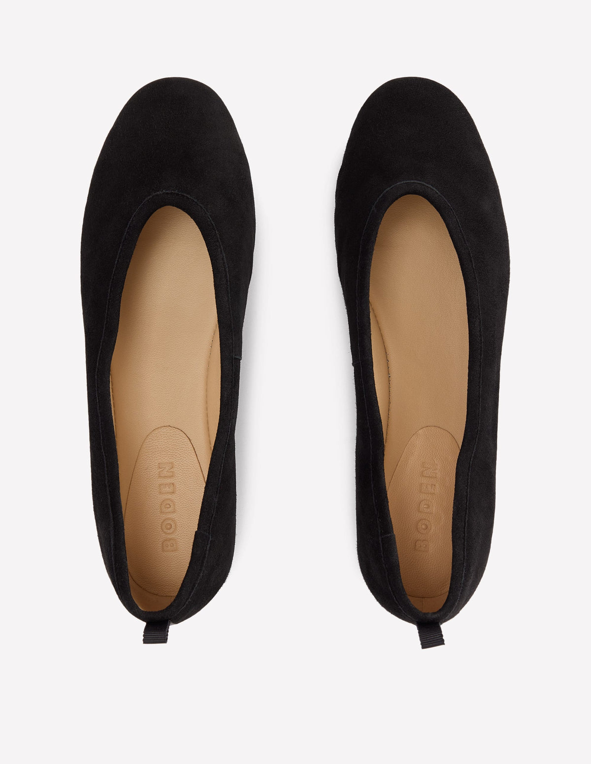 High Cut Ballet Flats - Black | Boden UK