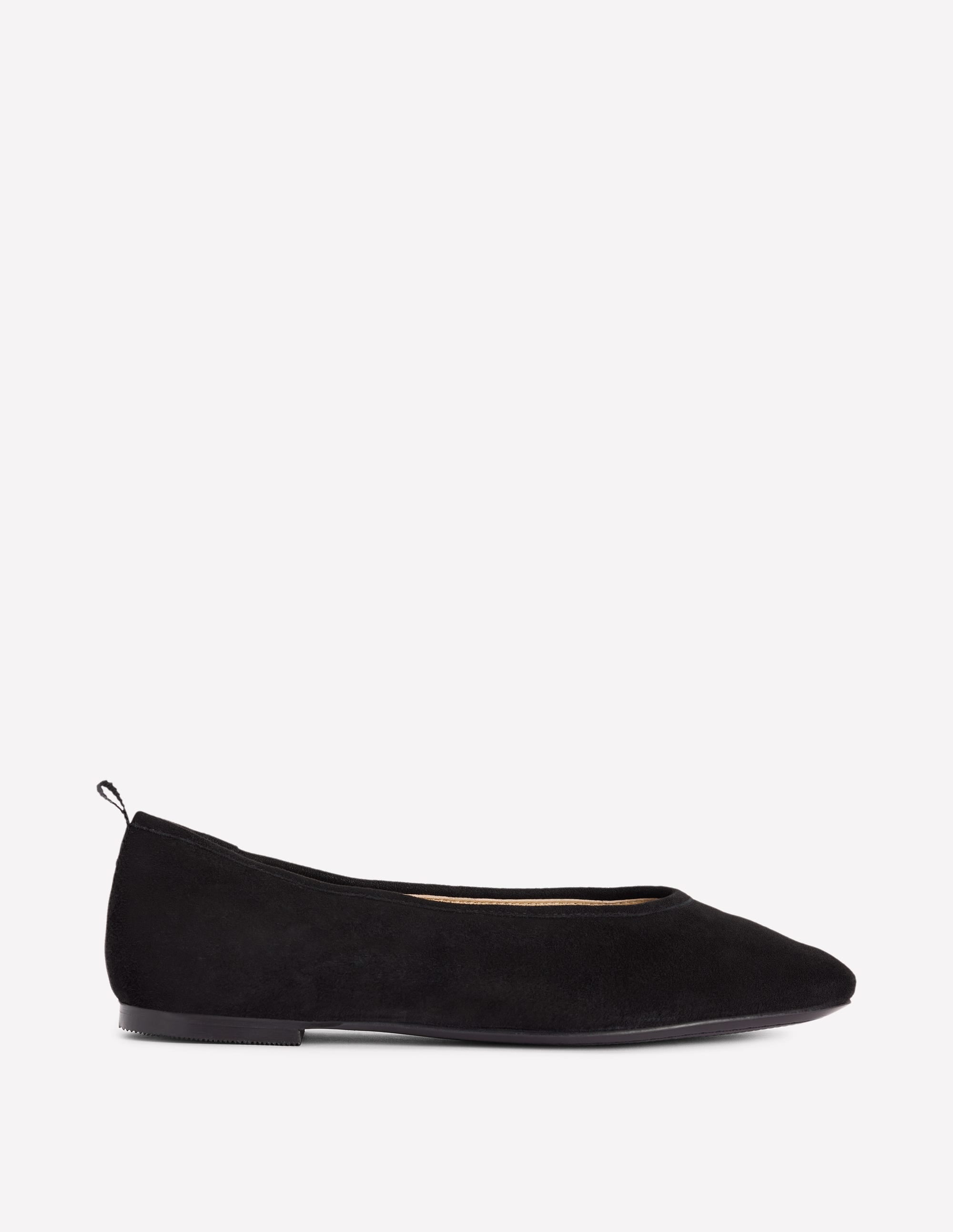High Cut Ballet Flats-Black - Image 1