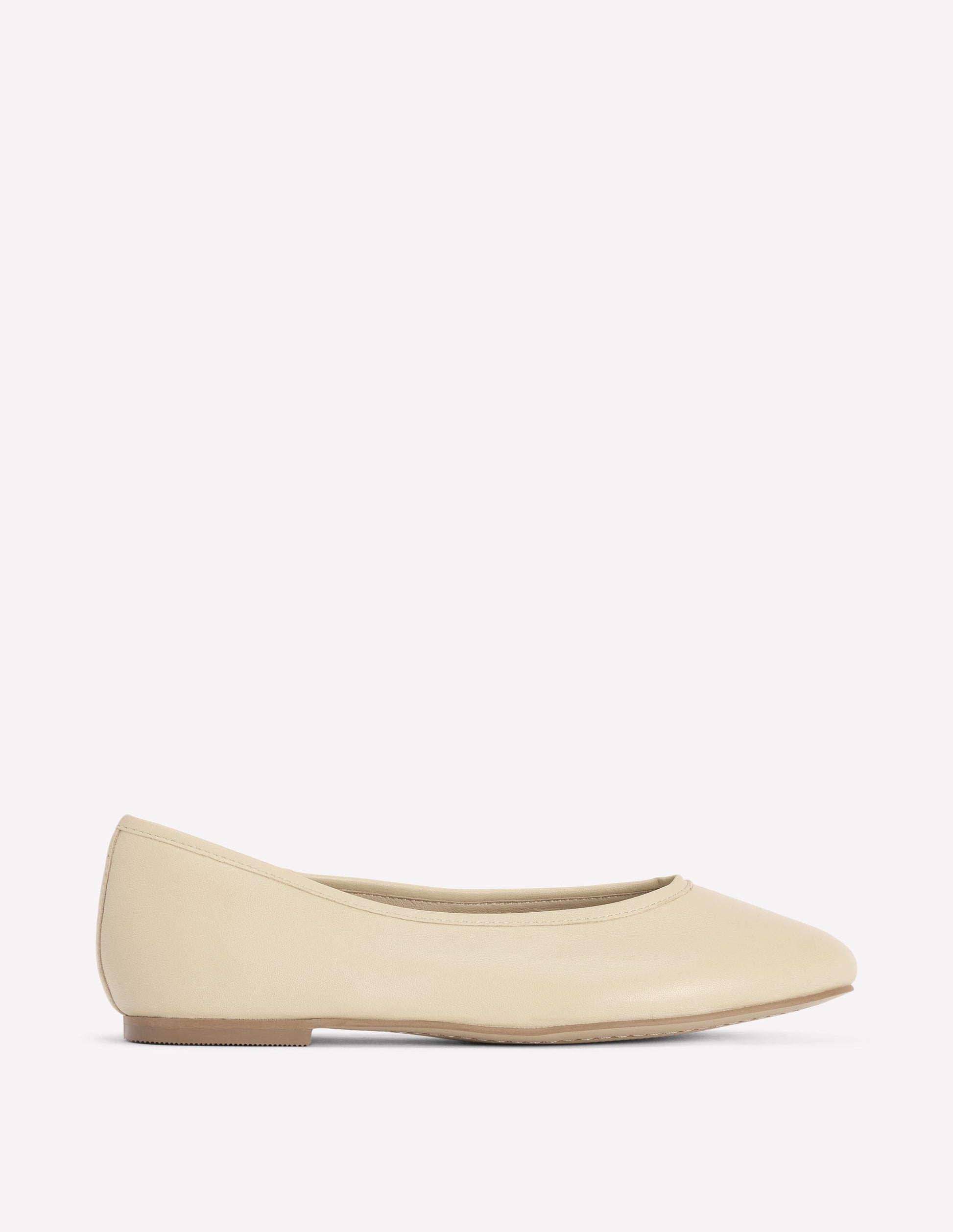 High Cut Ballet Flats-Butter Yellow-1
